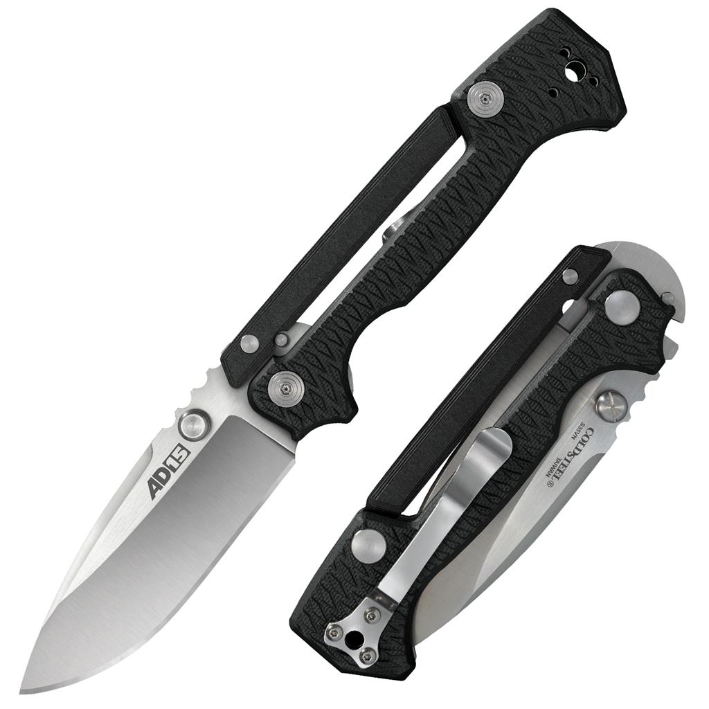 Cold Steel AD-15 - Black G10 Handle - CPM-S35VN Steel - CS-58SQB Folding Knives - Tophatter Daily Deals