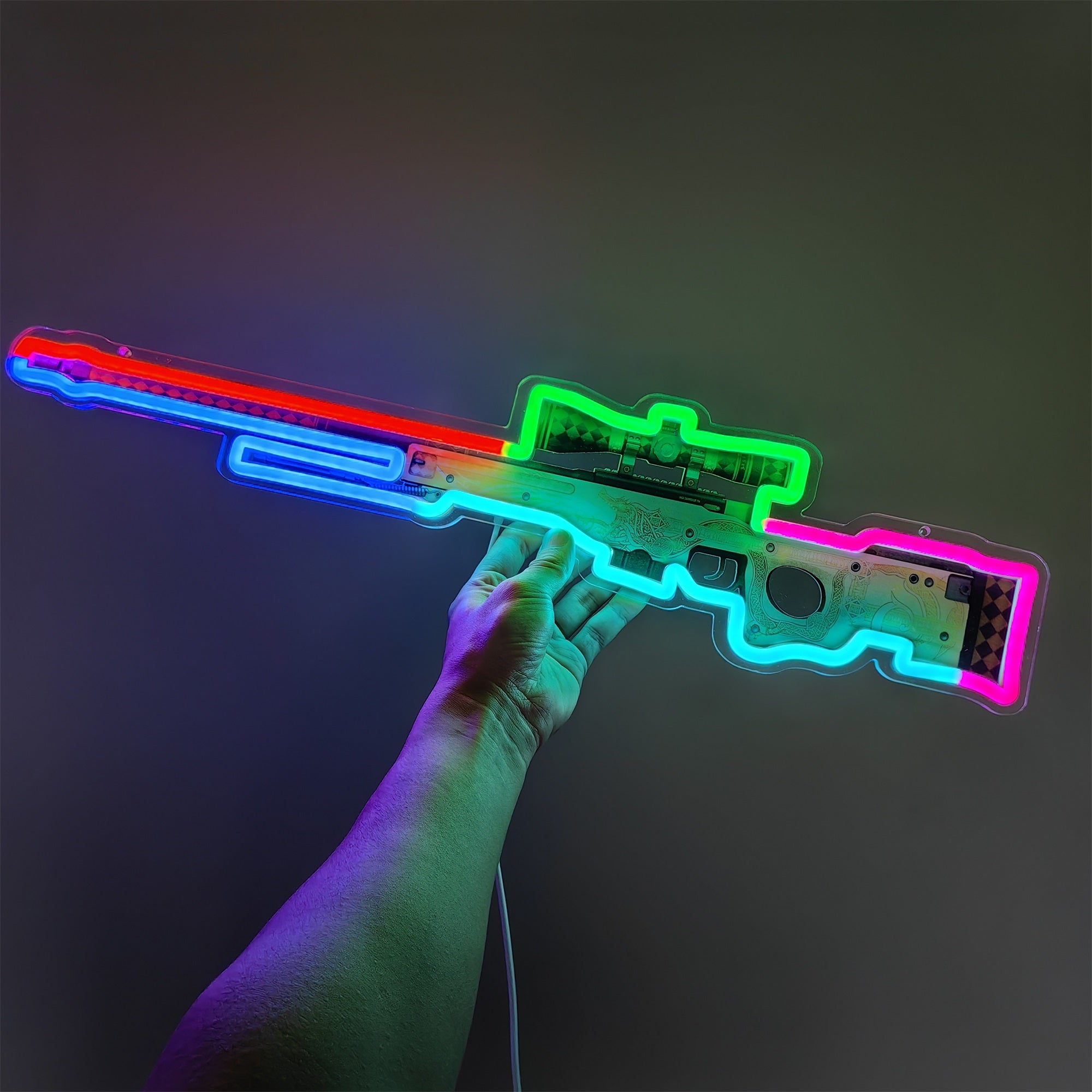 Customized CSGO AWP Rare Skin Neon Light Wall Decor - Tophatter Daily Deals