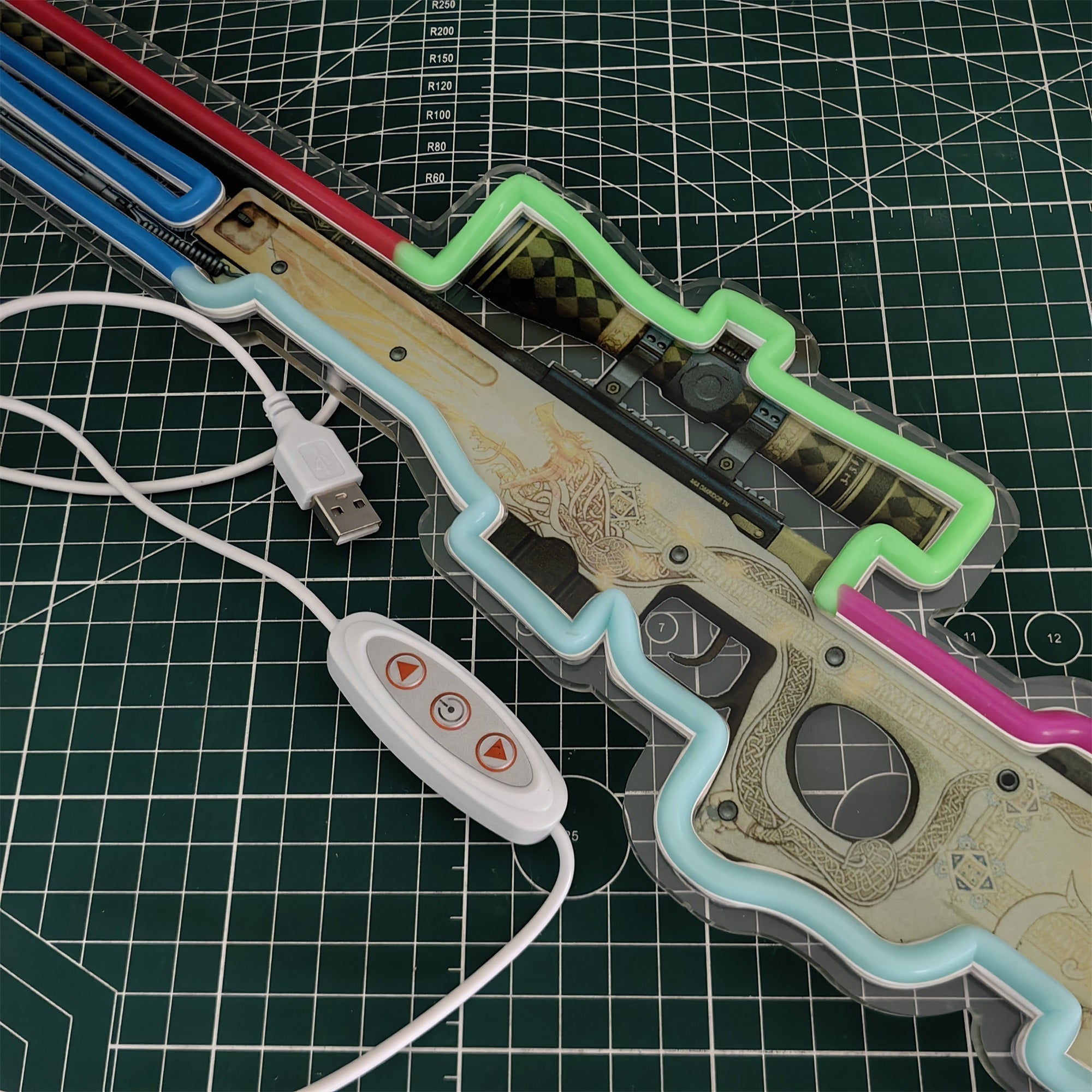 Customized CSGO AWP Rare Skin Neon Light Wall Decor - Tophatter Daily Deals