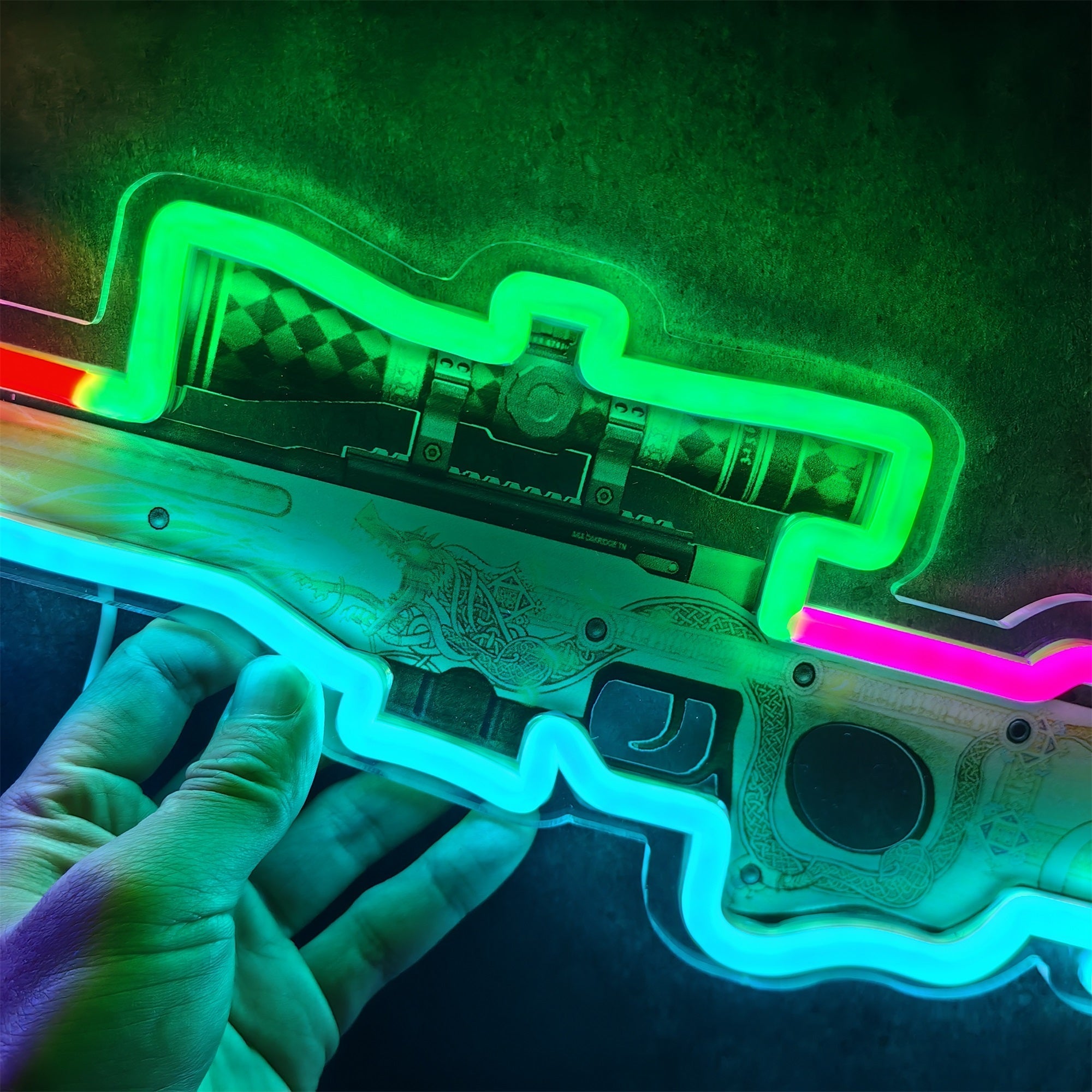 Customized CSGO AWP Rare Skin Neon Light Wall Decor - Tophatter Daily Deals