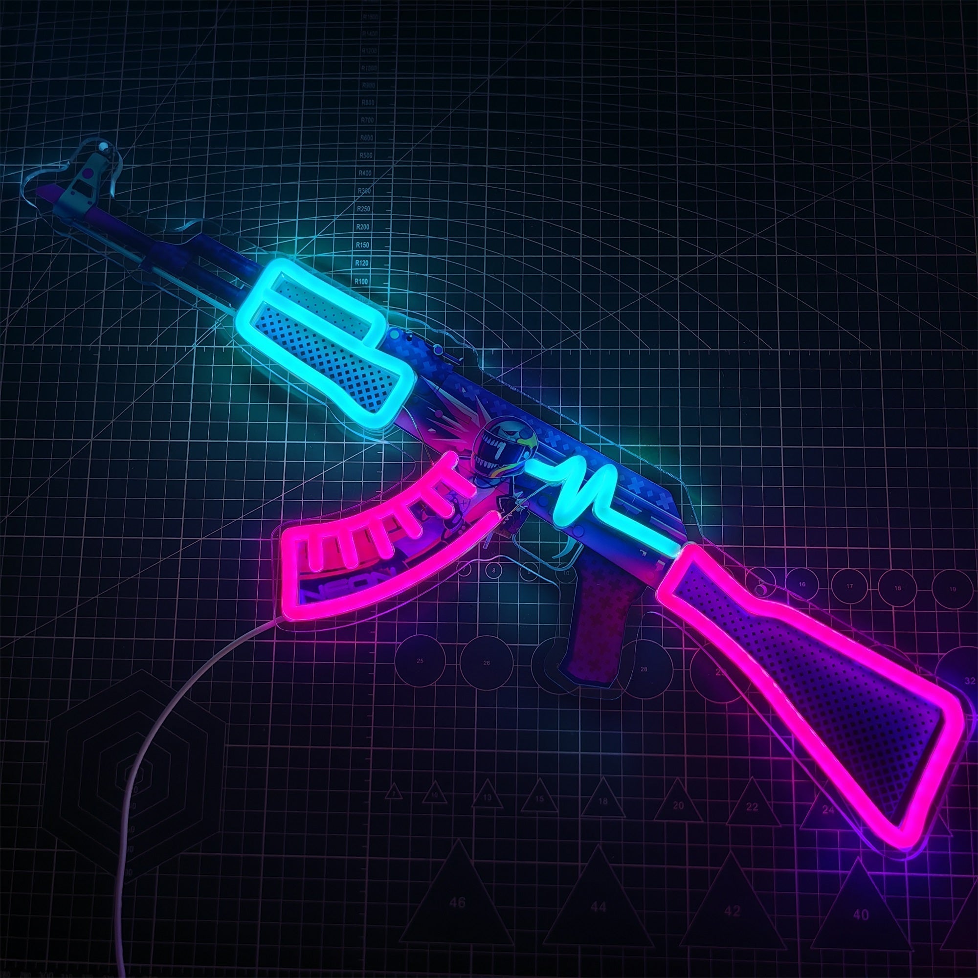 Customized AK47 Rare Skin Neon Light Game Room Decor - Tophatter Daily Deals