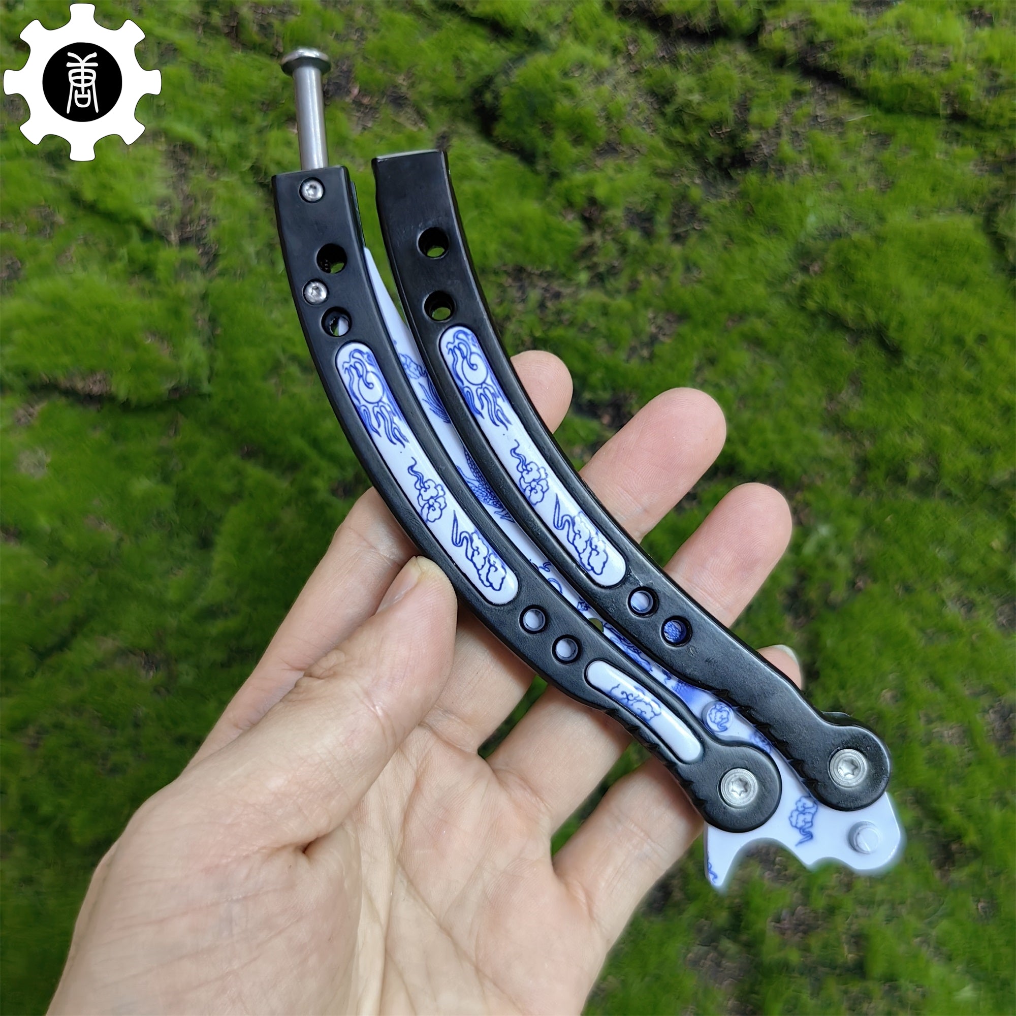 Game Butterfly Knife Azure Dragon Balisong Trainer - Tophatter Daily Deals
