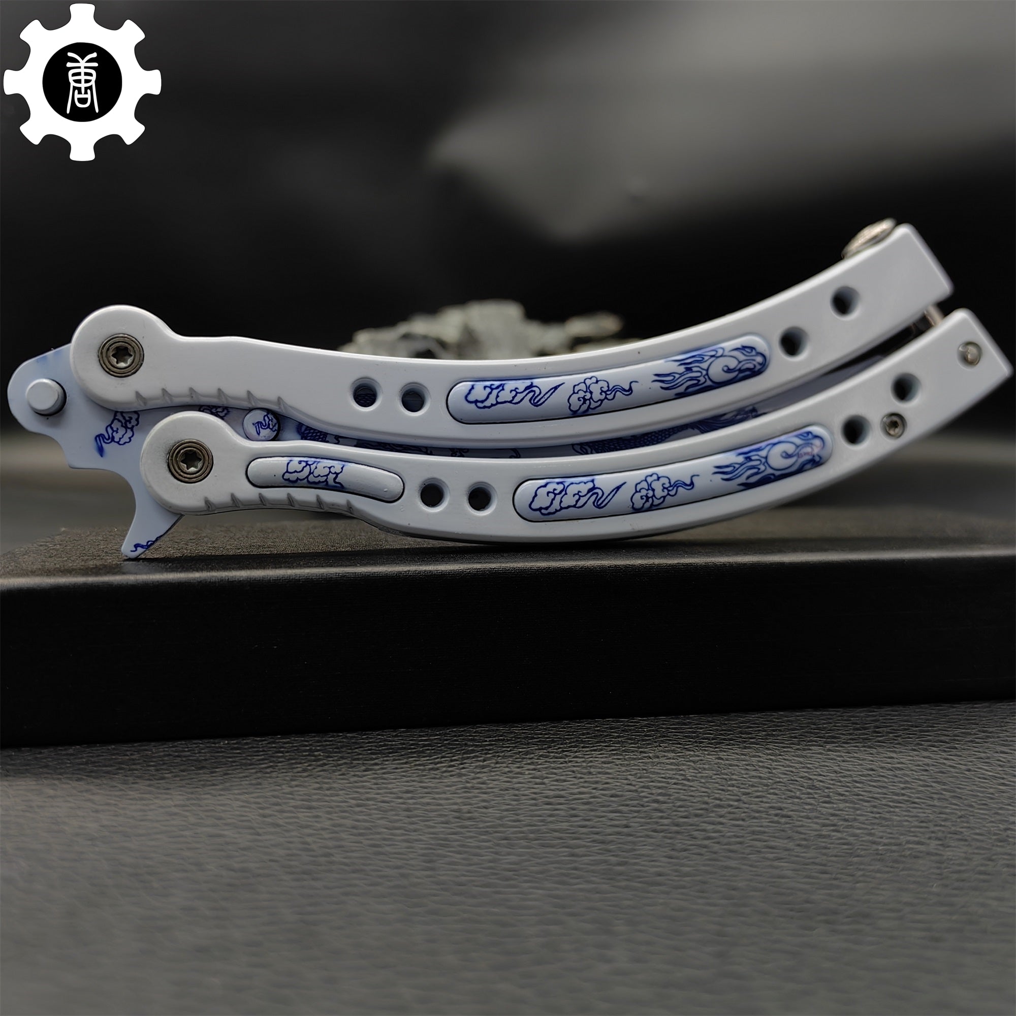 Game Butterfly Knife Azure Dragon Balisong - Tophatter Daily Deals