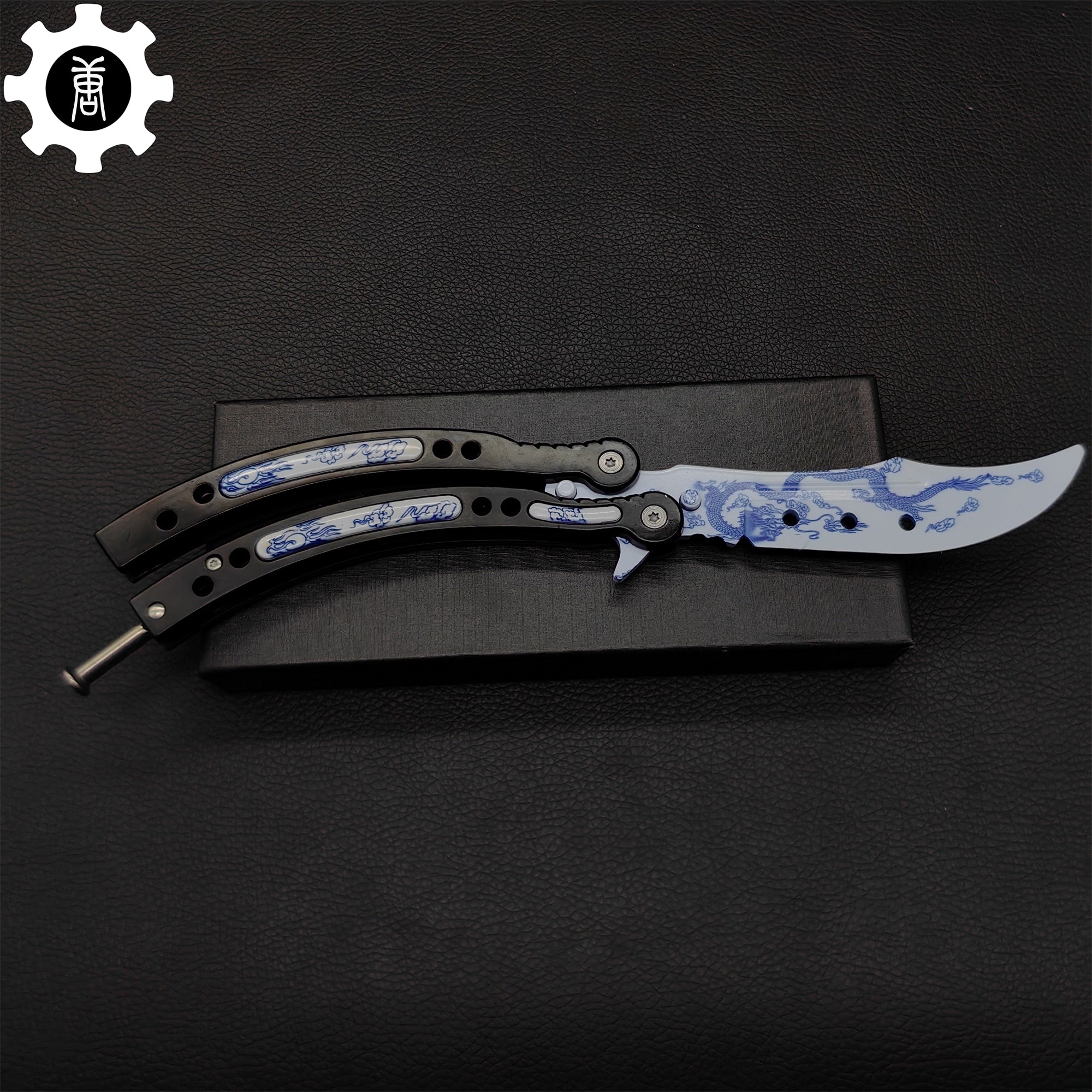 Game Butterfly Knife Azure Dragon Balisong Trainer - Tophatter Daily Deals