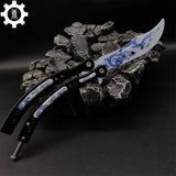 Game Butterfly Knife Azure Dragon Balisong Trainer - Tophatter Daily Deals