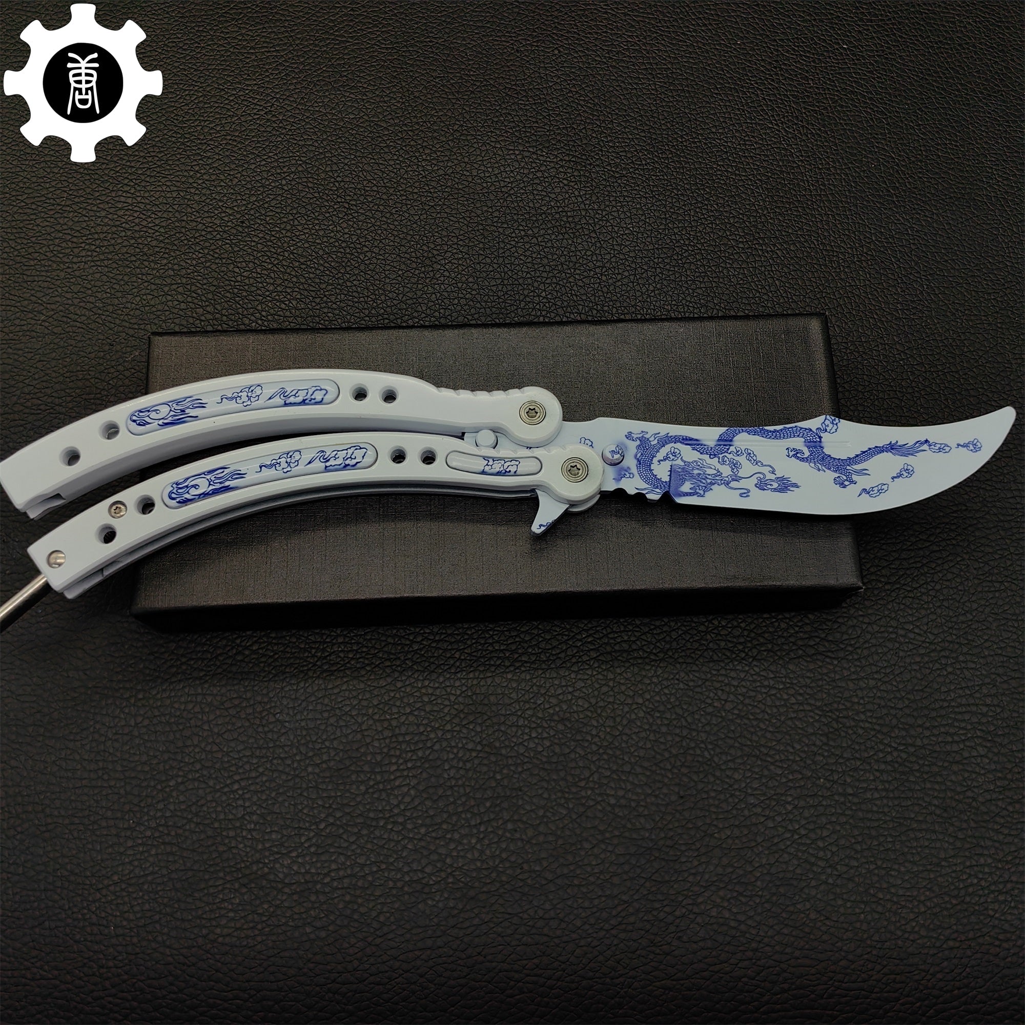 Game Butterfly Knife Azure Dragon Balisong - Tophatter Daily Deals