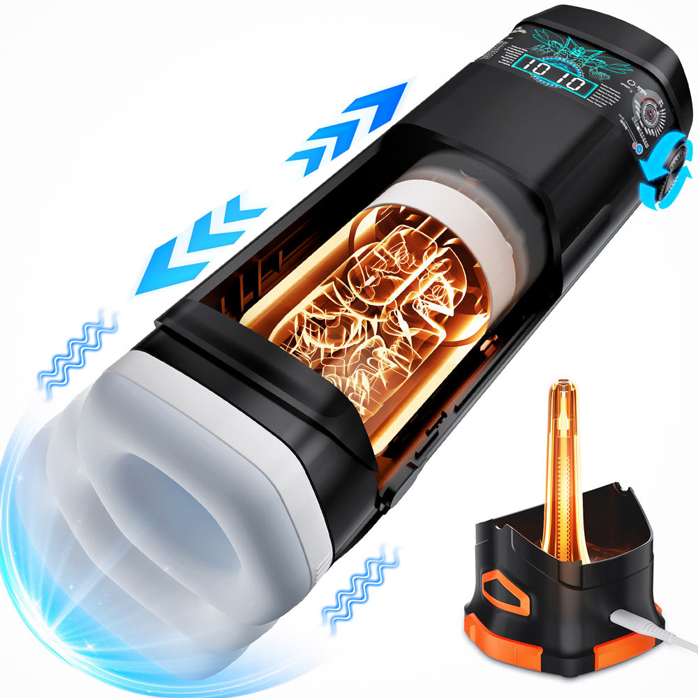 Cyberskin B-Titan Thrusting and Vibrating Auto Masturbator with Heater > Sex Toys For Men > Masturbators Premium - Tophatter Daily Deals