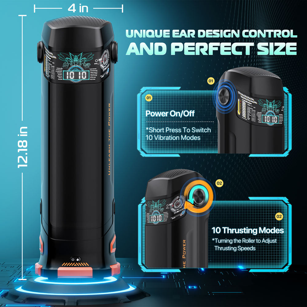 Cyberskin B-Titan Thrusting and Vibrating Auto Masturbator with Heater > Sex Toys For Men > Masturbators Premium - Tophatter Daily Deals