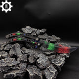 Game Butterfly Knife Green Red Pattern Metal Balisong Trainer - Tophatter Daily Deals
