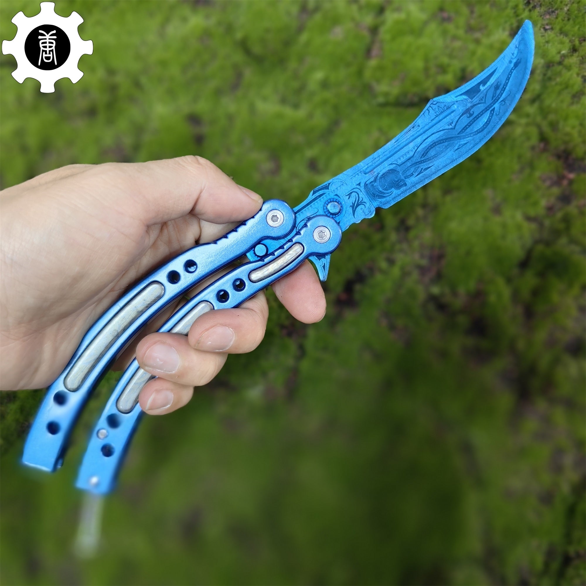Cartel Blue Metal Balisong Game Butterfly Knife - Tophatter Daily Deals