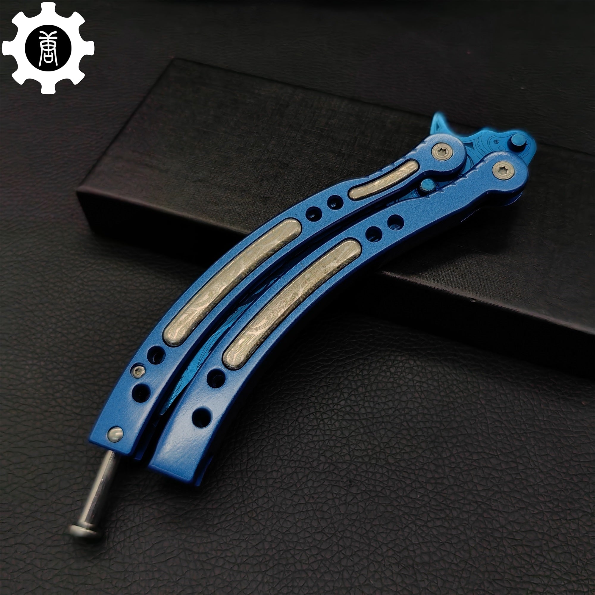 Cartel Blue Metal Balisong Game Butterfly Knife - Tophatter Daily Deals