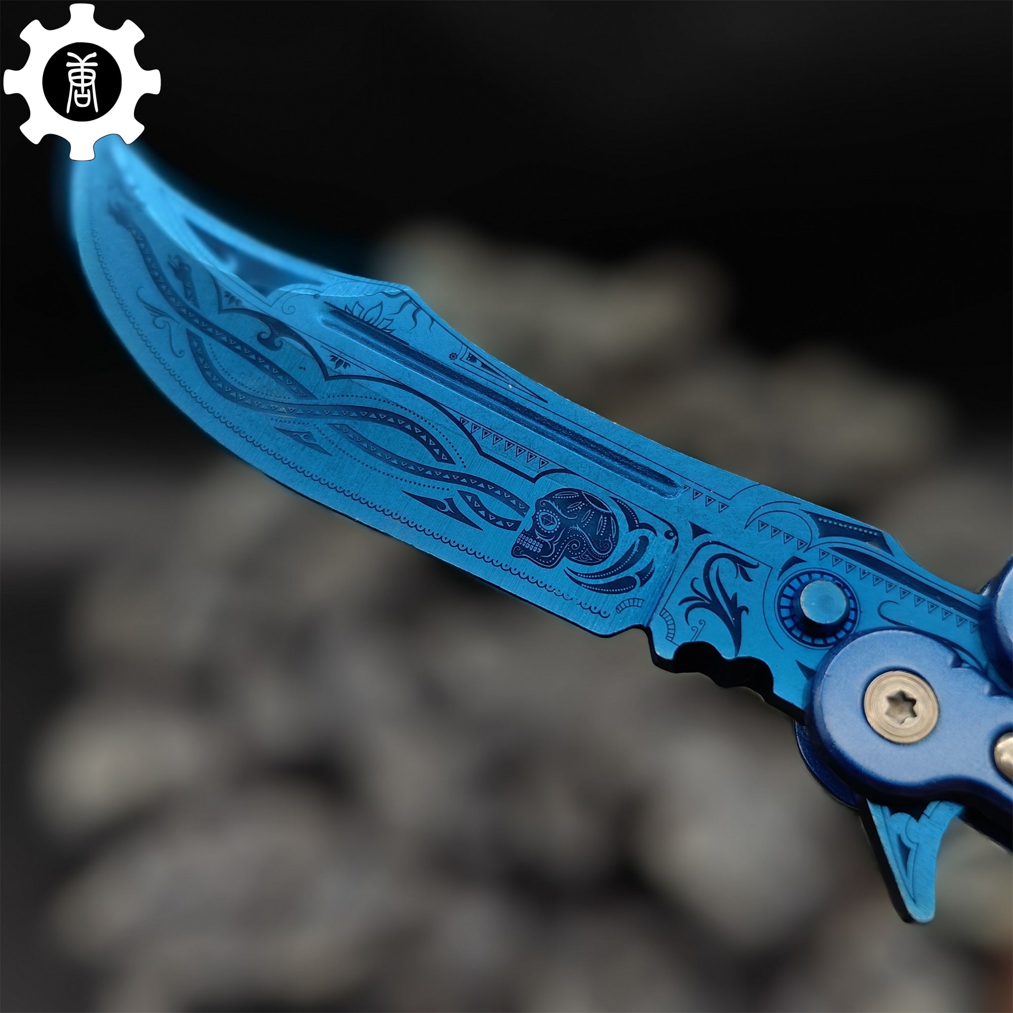 Cartel Blue Metal Balisong Game Butterfly Knife - Tophatter Daily Deals