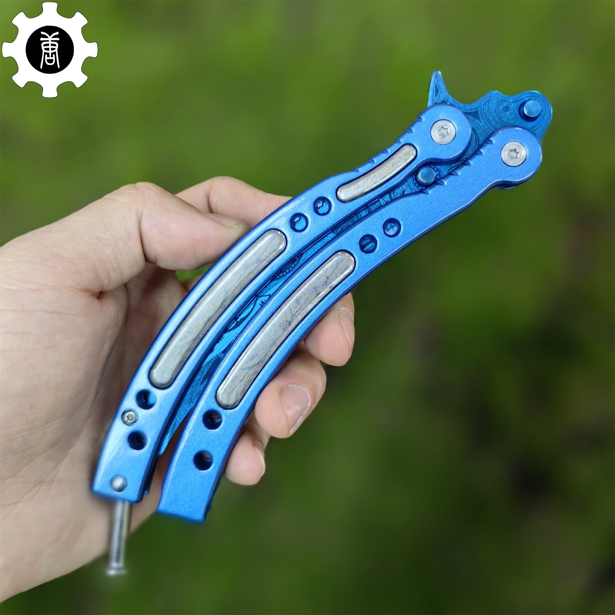 Cartel Blue Metal Balisong Game Butterfly Knife - Tophatter Daily Deals
