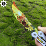 Dragon Lore Butterfly Knife Metal Balisong Game Prop - Tophatter Daily Deals