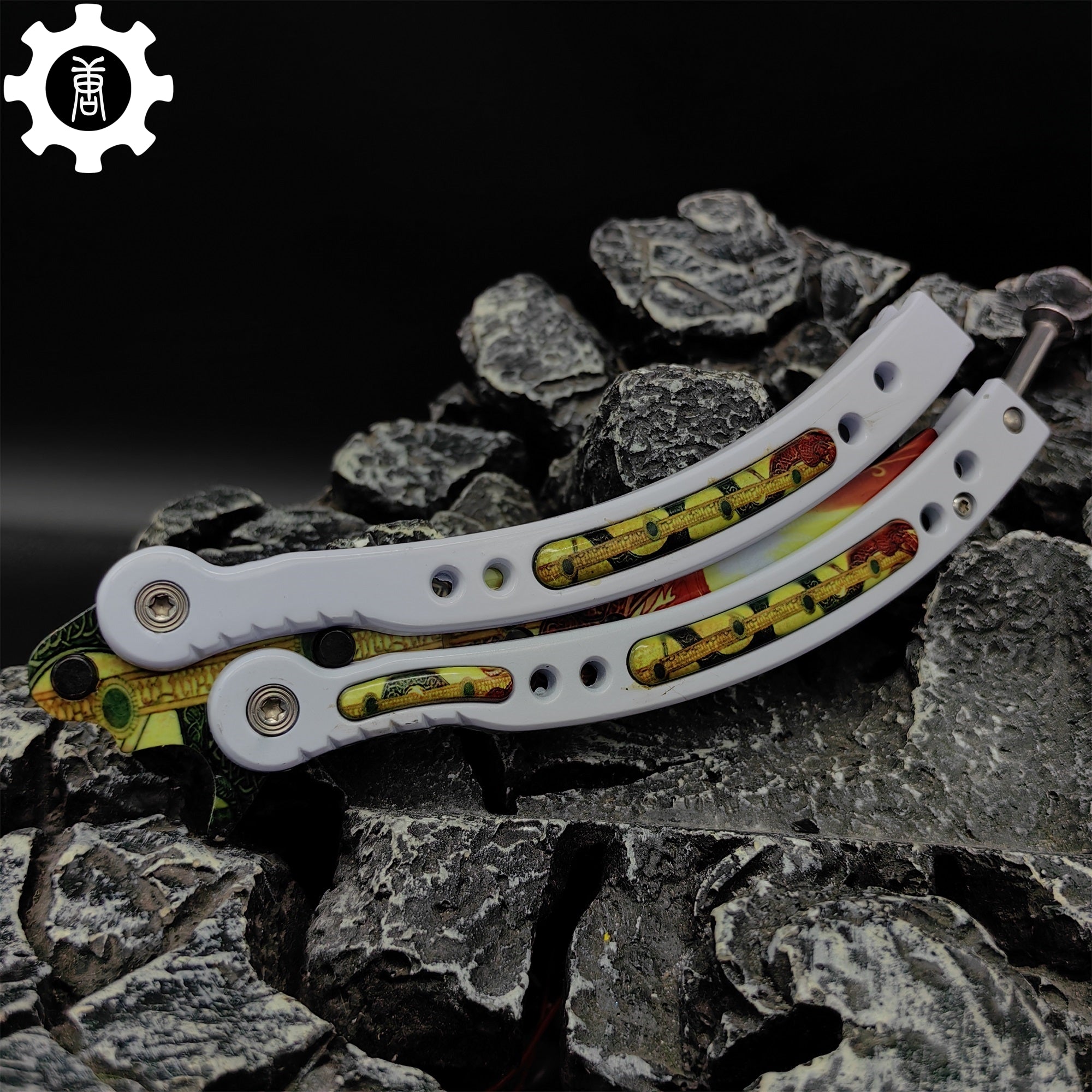 Dragon Lore Butterfly Knife Metal Balisong Game Prop - Tophatter Daily Deals