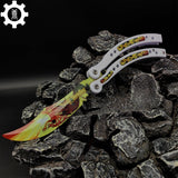 Dragon Lore Butterfly Knife Metal Balisong Game Prop - Tophatter Daily Deals