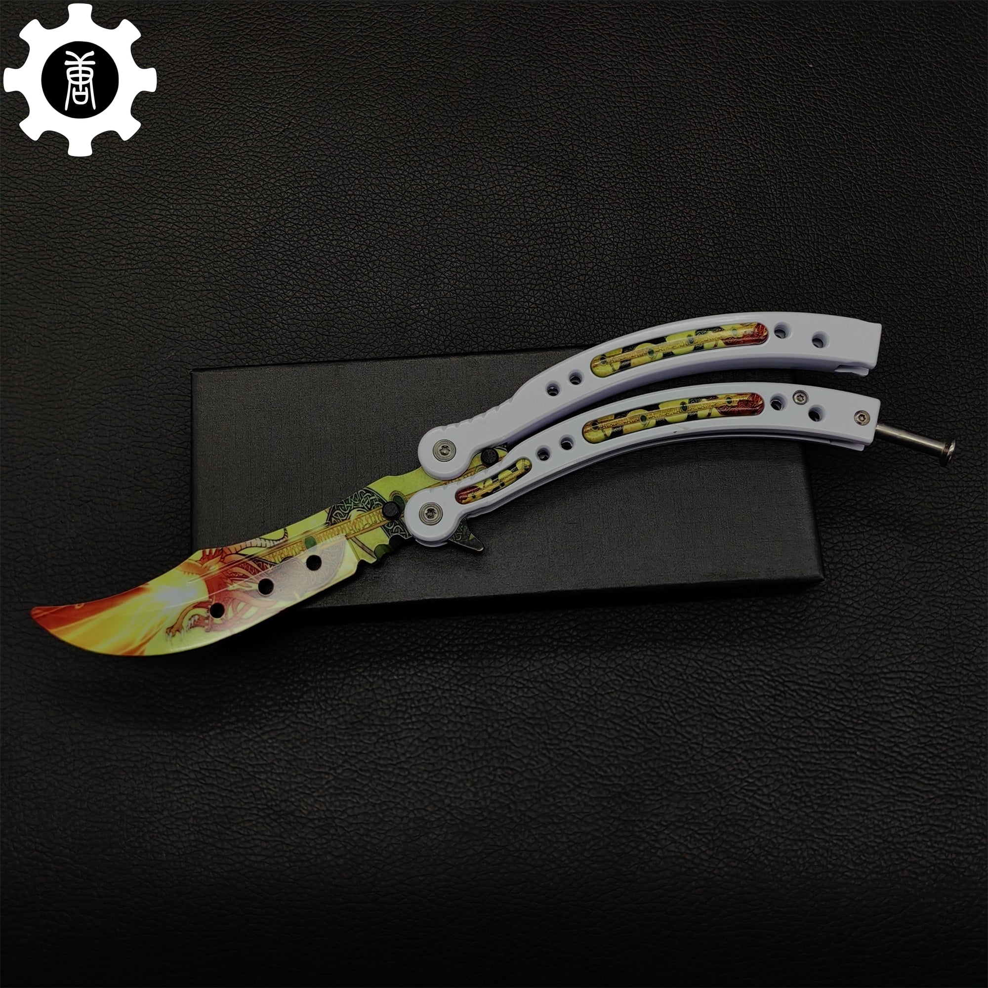 Dragon Lore Butterfly Knife Metal Balisong Game Prop - Tophatter Daily Deals