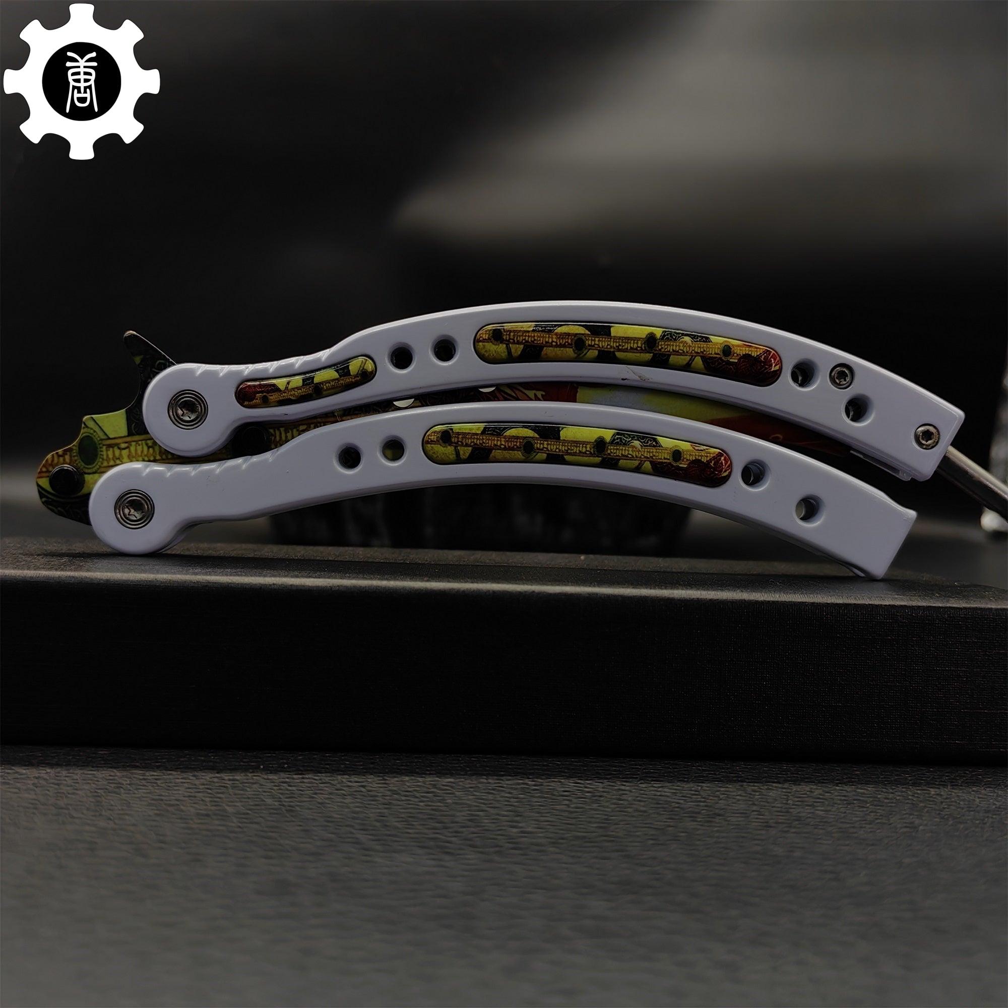Dragon Lore Butterfly Knife Metal Balisong Game Prop - Tophatter Daily Deals