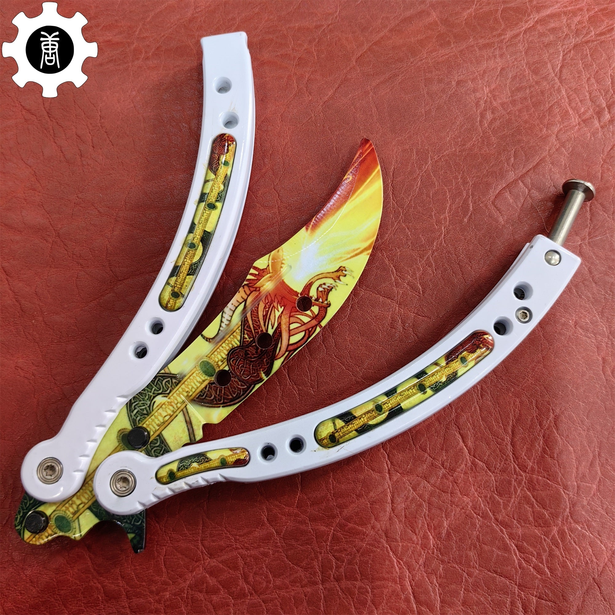 Dragon Lore Butterfly Knife Metal Balisong Game Prop - Tophatter Daily Deals