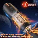CyberSkin The Galaxy Voy - USB Rechargeable Thrusting & Rotating Auto Masturbator with Heater > Sex Toys For Men > Masturbators Premium - Tophatter Daily Deals