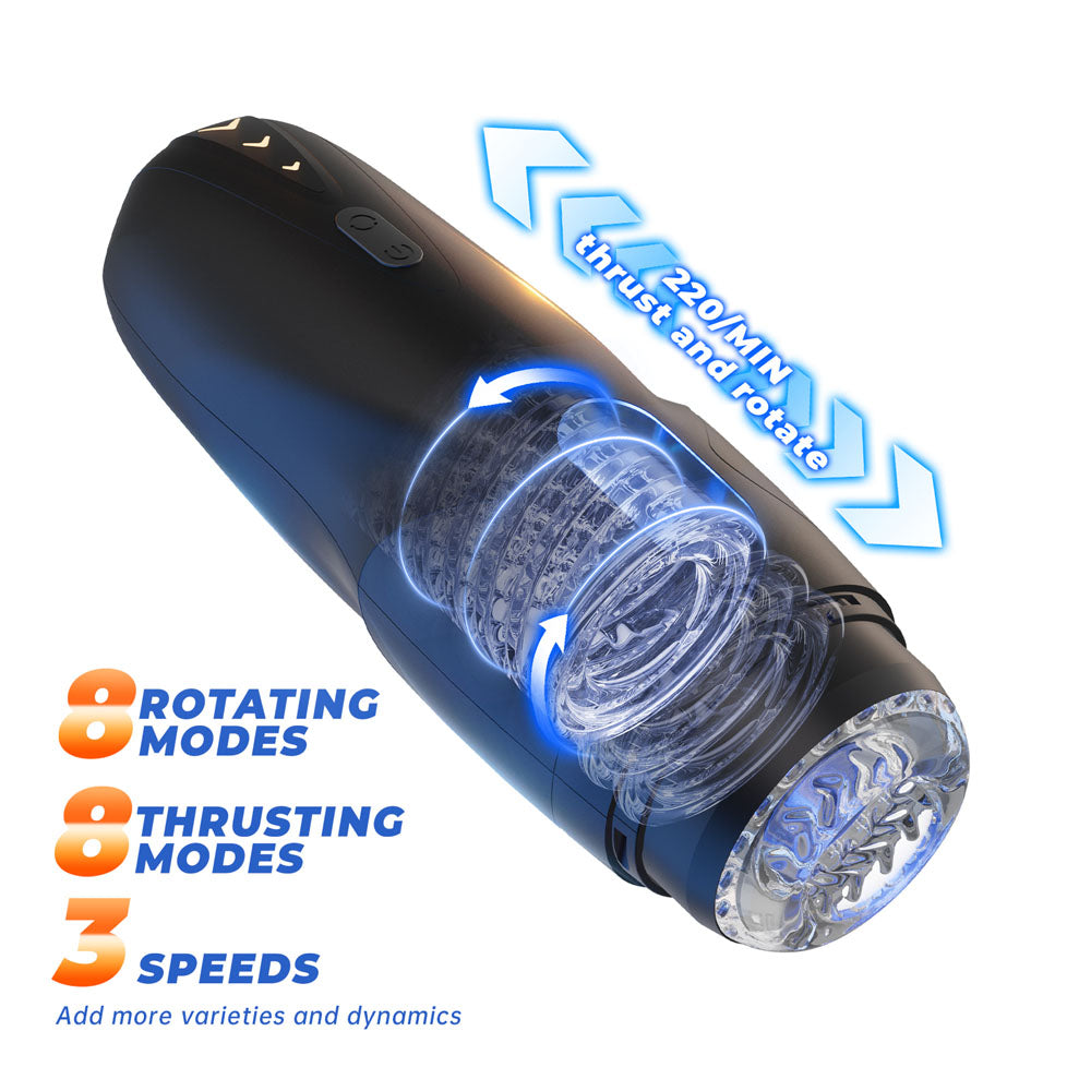 CyberSkin The Galaxy Voy - USB Rechargeable Thrusting & Rotating Auto Masturbator with Heater > Sex Toys For Men > Masturbators Premium - Tophatter Daily Deals