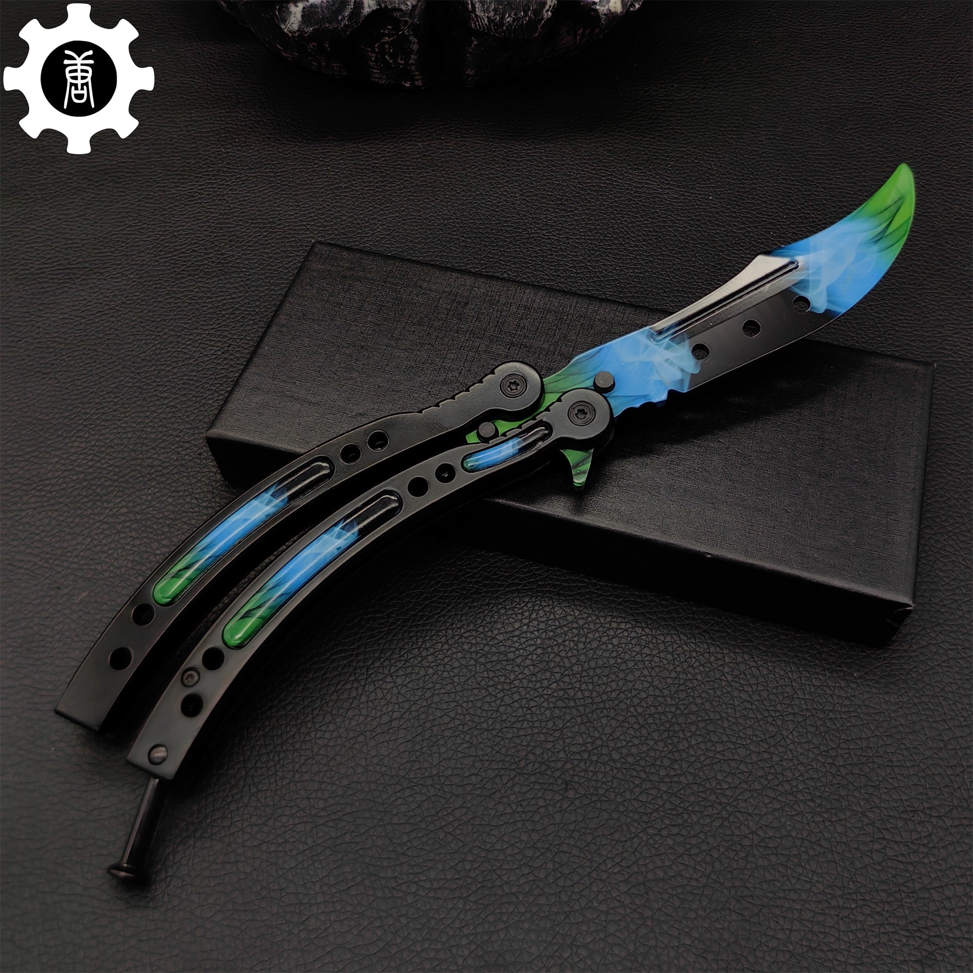 Gamma Doppler Phase 4 Balisong Game Butterfly Knife - Tophatter Daily Deals