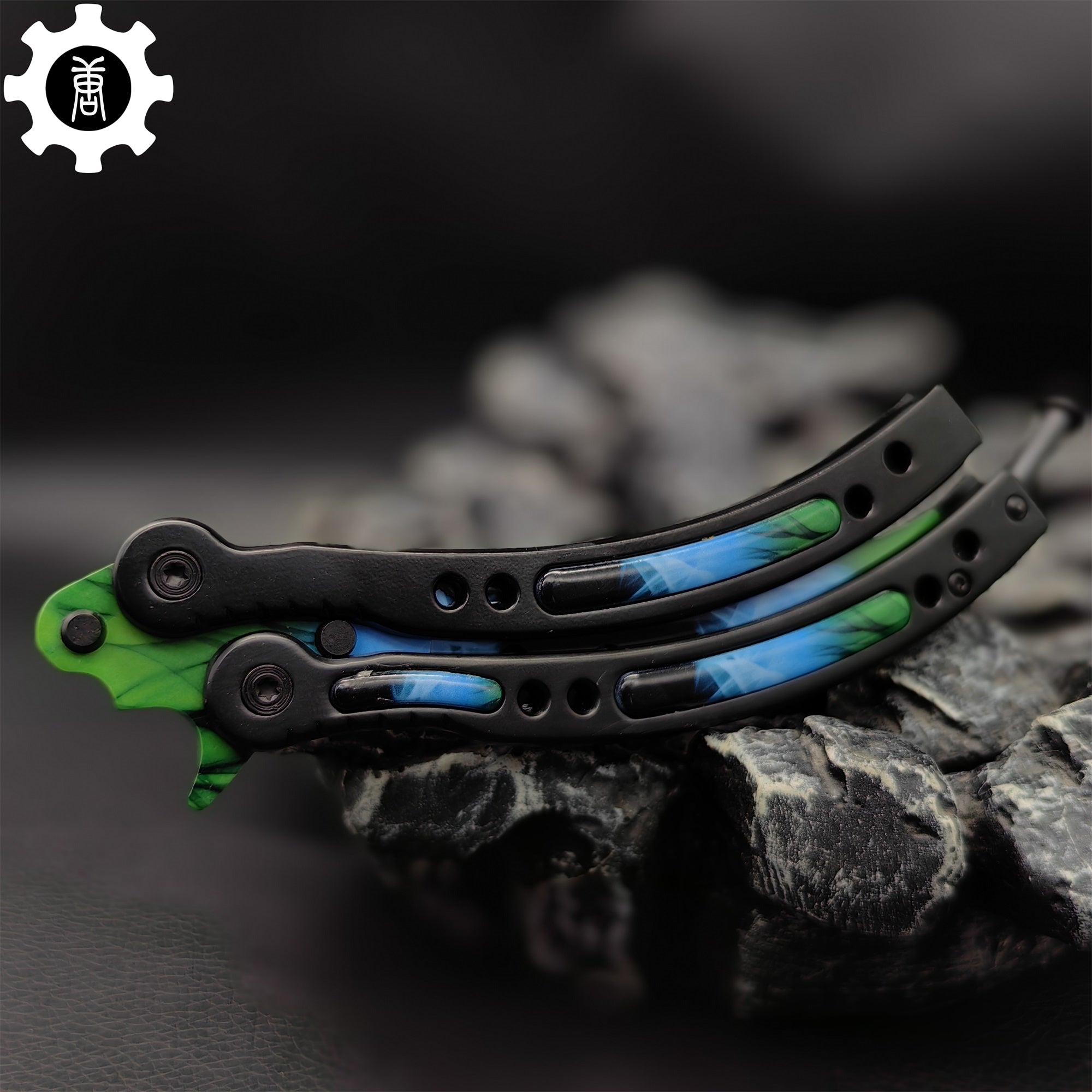 Gamma Doppler Phase 4 Balisong Game Butterfly Knife - Tophatter Daily Deals