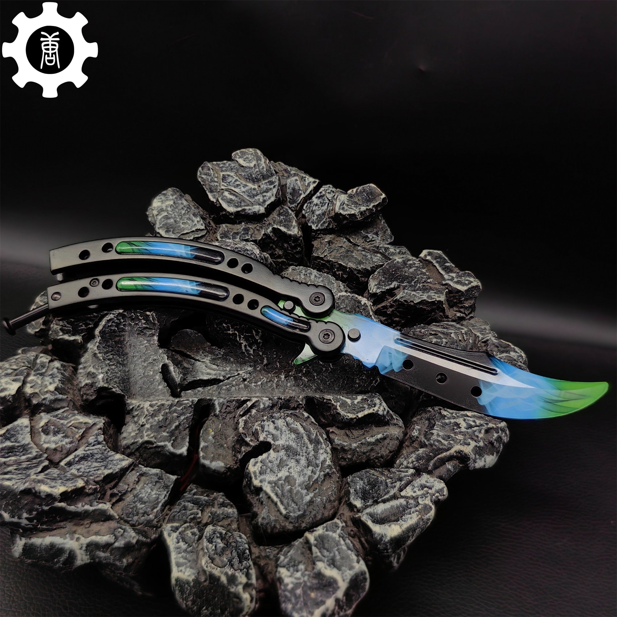 Gamma Doppler Phase 4 Balisong Game Butterfly Knife - Tophatter Daily Deals