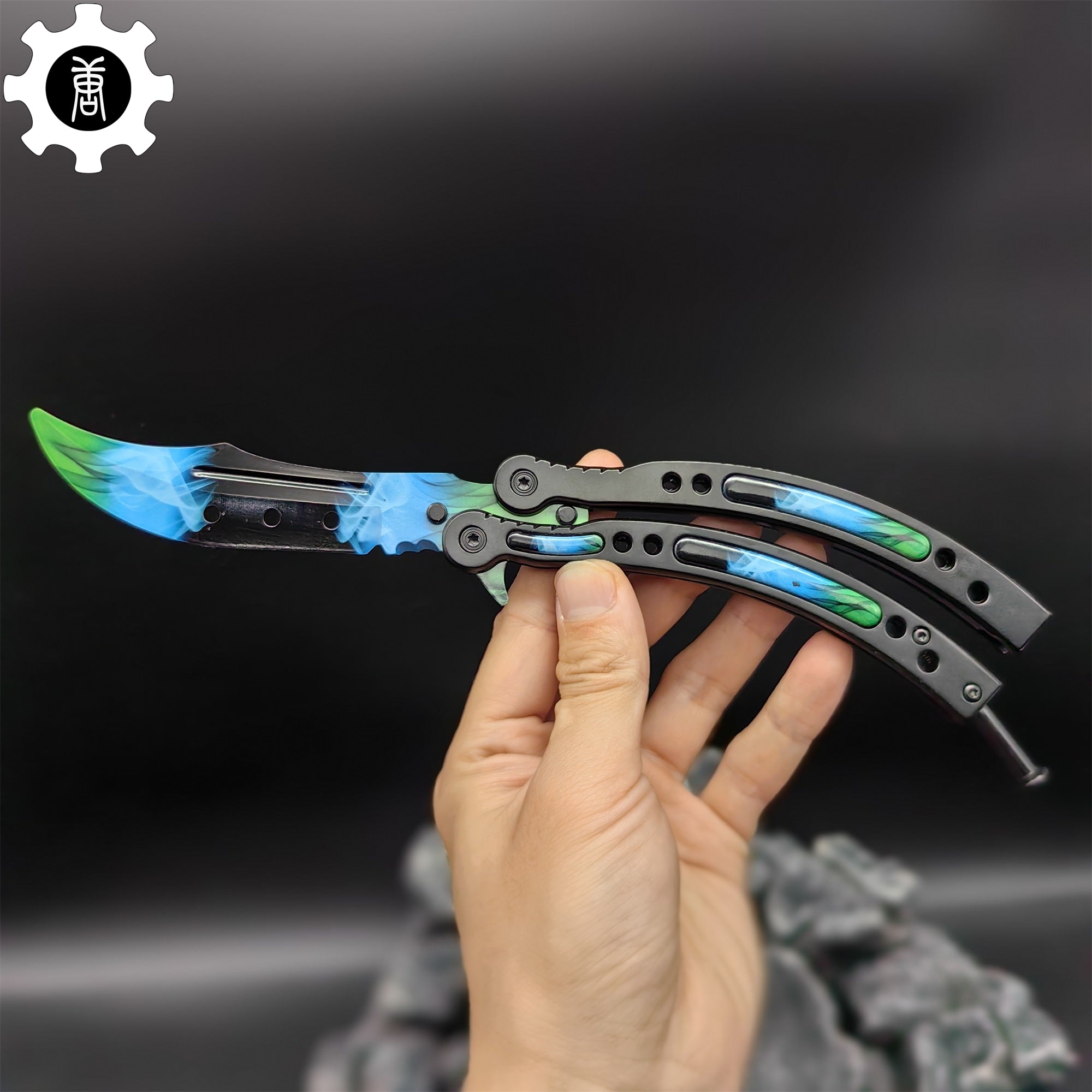 Gamma Doppler Phase 4 Balisong Game Butterfly Knife - Tophatter Daily Deals
