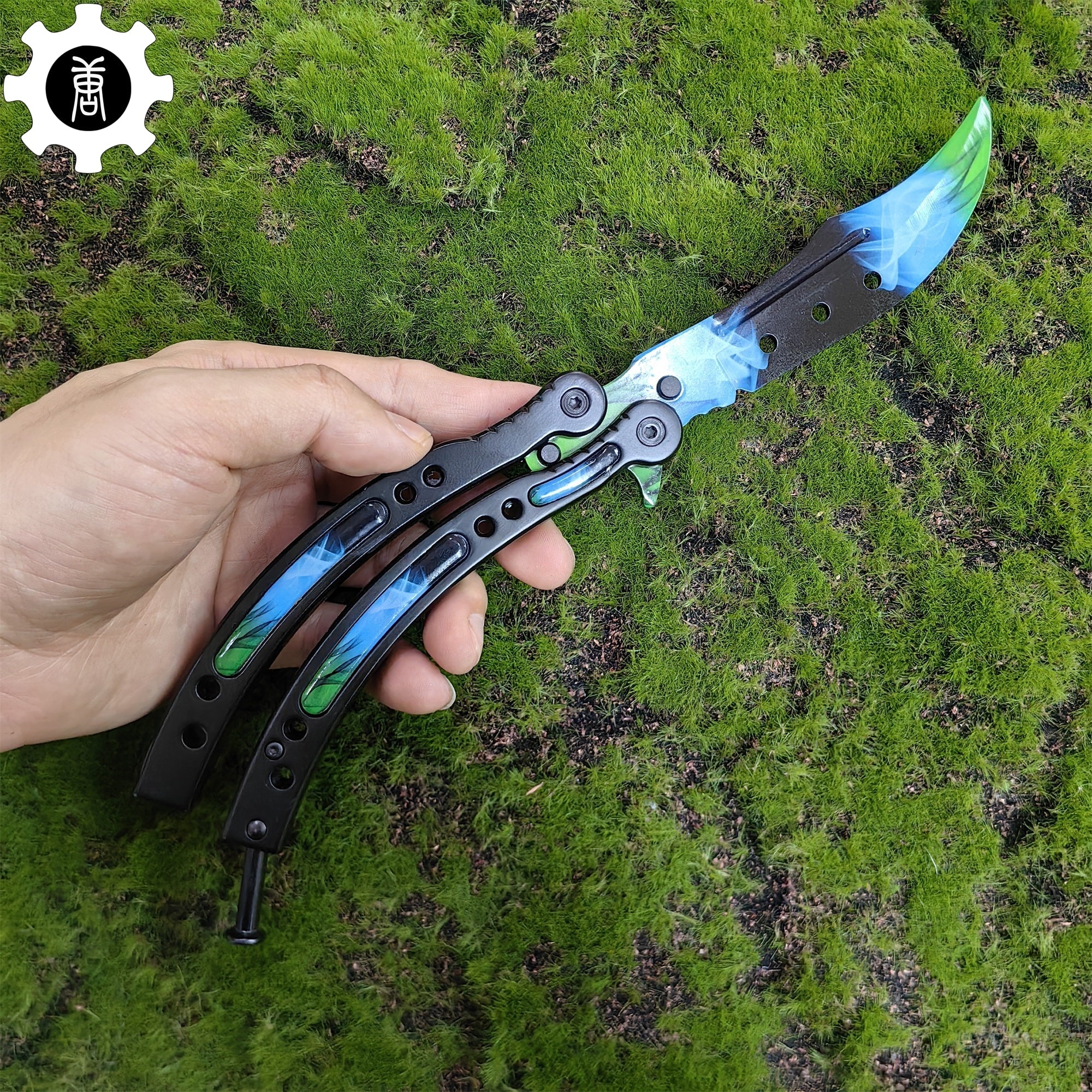 Gamma Doppler Phase 4 Balisong Game Butterfly Knife - Tophatter Daily Deals