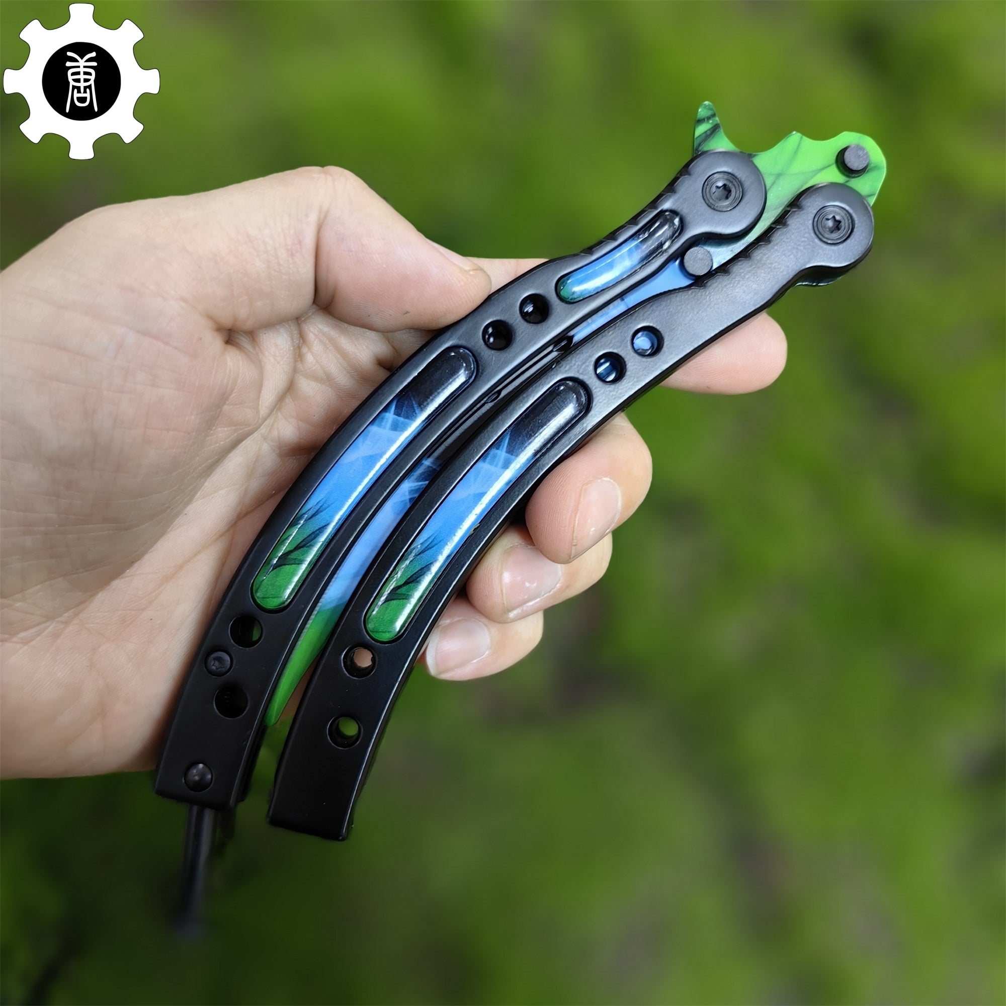 Gamma Doppler Phase 4 Balisong Game Butterfly Knife - Tophatter Daily Deals