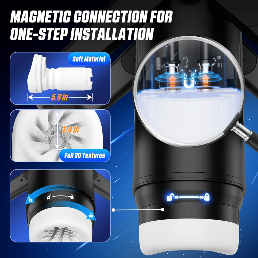 CyberSkin The Wing 29cm Thrusting Auto Masturbator with Heater > Sex Toys For Men > Masturbators Premium - Tophatter Daily Deals