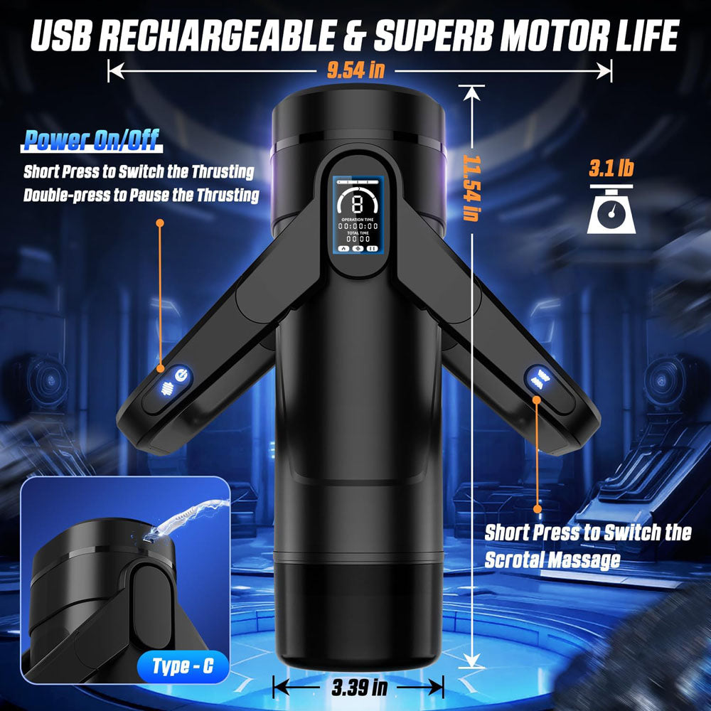 CyberSkin The Wing 29cm Thrusting Auto Masturbator with Heater > Sex Toys For Men > Masturbators Premium - Tophatter Daily Deals
