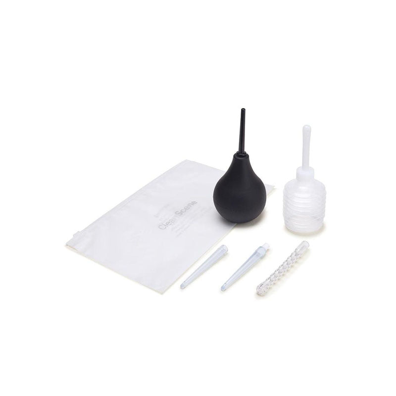 CleanScene 7 Piece Anal Douche Set – Flexible Tip Head 225 ml Capacity > Essentials > Douches - Tophatter Daily Deals