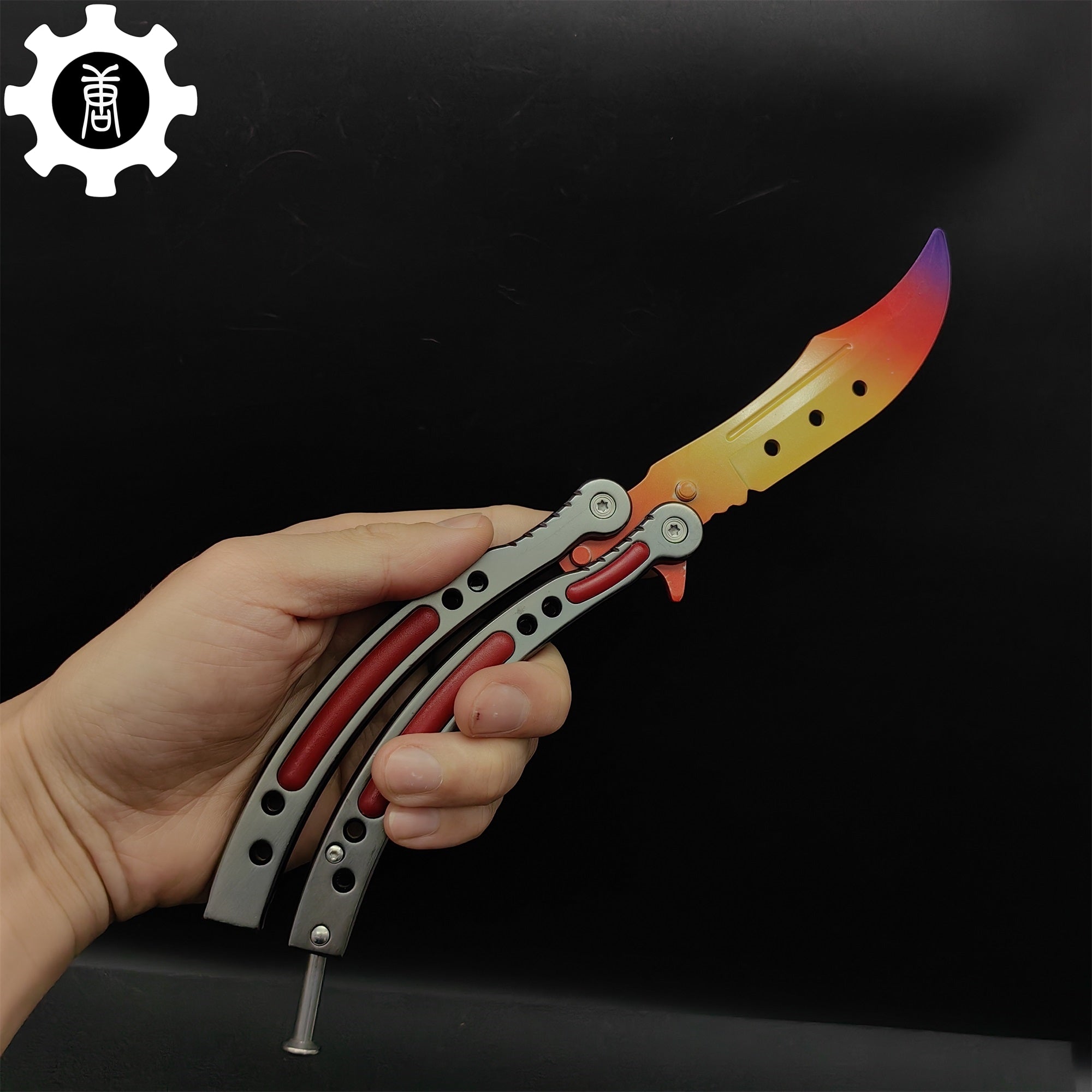Fade Karambit & Balisong Trainer Weapon Case Blunt Blade Props - Tophatter Daily Deals