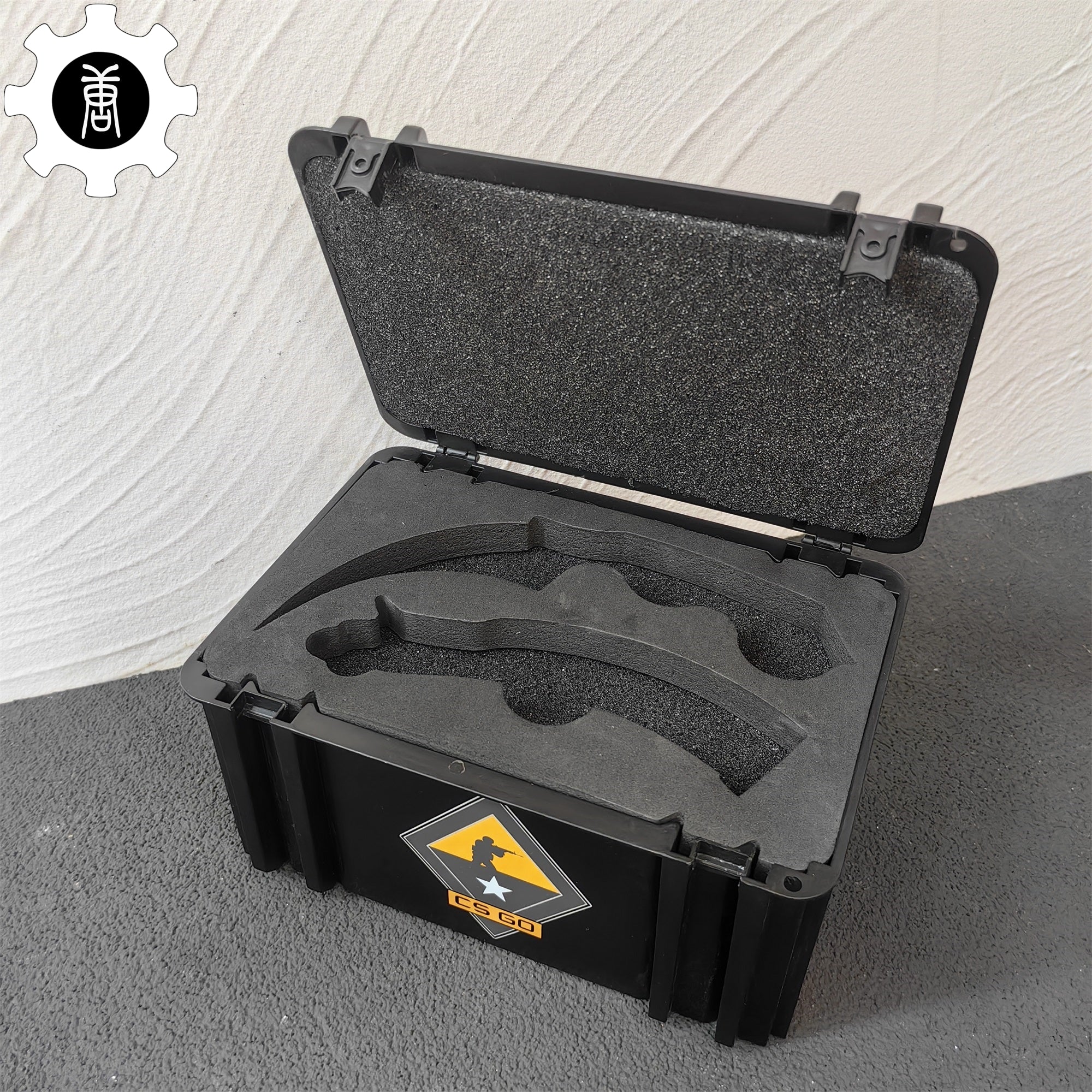 Gamma Doppler Karambit & Balisong Trainer Weapon Case Blunt Blade Props - Tophatter Daily Deals