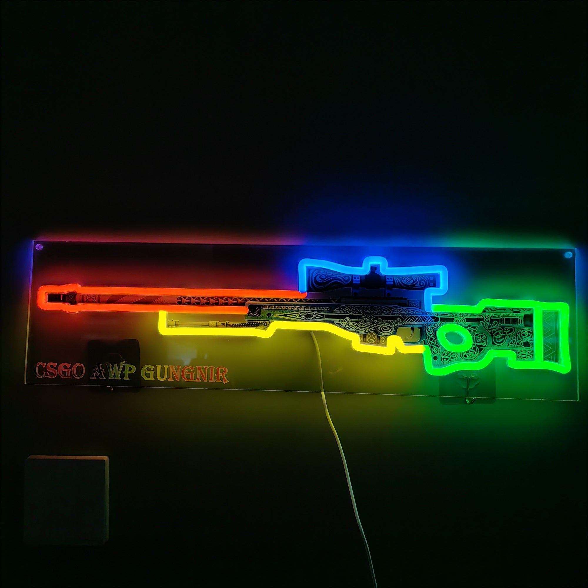 Customized CSGO AWP Rare Skin Neon Light Wall Decor - Tophatter Daily Deals
