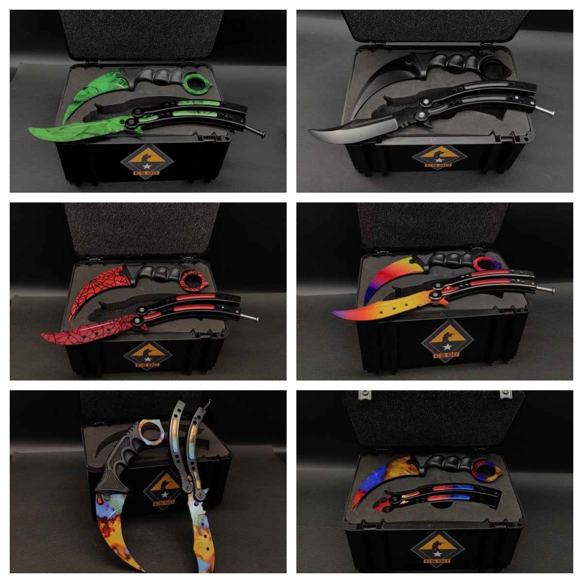 Black Gamma Weapon Case Blunt Blade Karambit & Balisong Gift Box - Tophatter Daily Deals