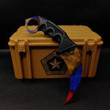 Lore Doppler Fade Autotronic Karambit Blunt Blade Replica With Gamma Case Marble Fade - Tophatter Daily Deals