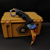 Lore Doppler Fade Autotronic Karambit Blunt Blade Replica With Gamma Case Case hardened - Tophatter Daily Deals