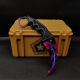 Lore Doppler Fade Autotronic Karambit Blunt Blade Replica With Gamma Case Galaxy - Tophatter Daily Deals