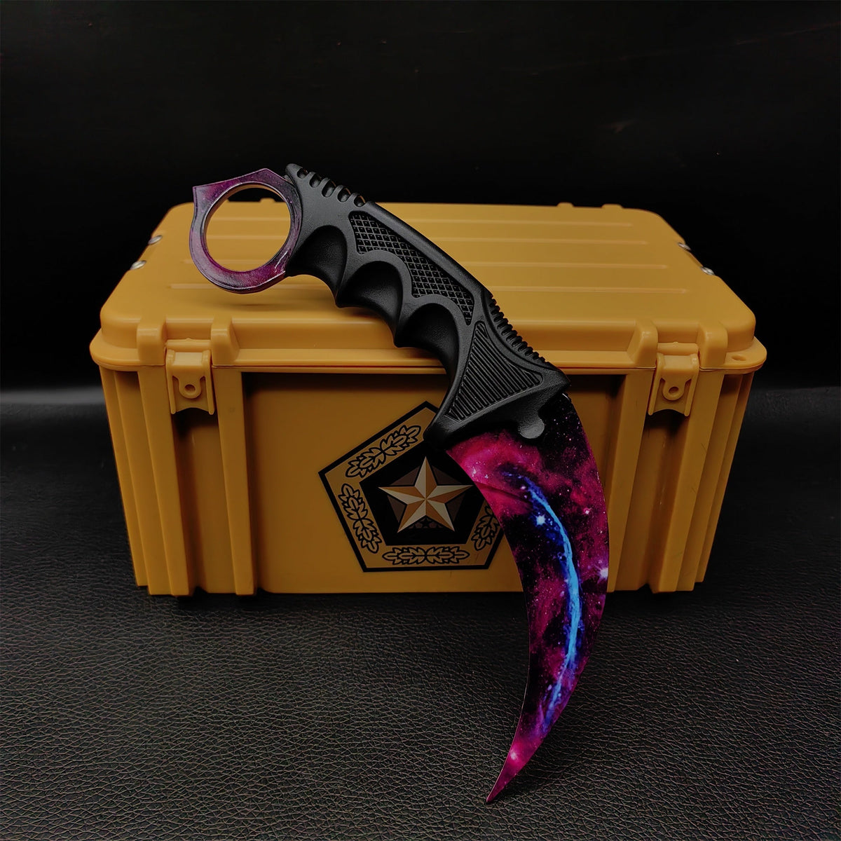 Lore Doppler Fade Autotronic Karambit Blunt Blade Replica With Gamma Case Galaxy - Tophatter Daily Deals