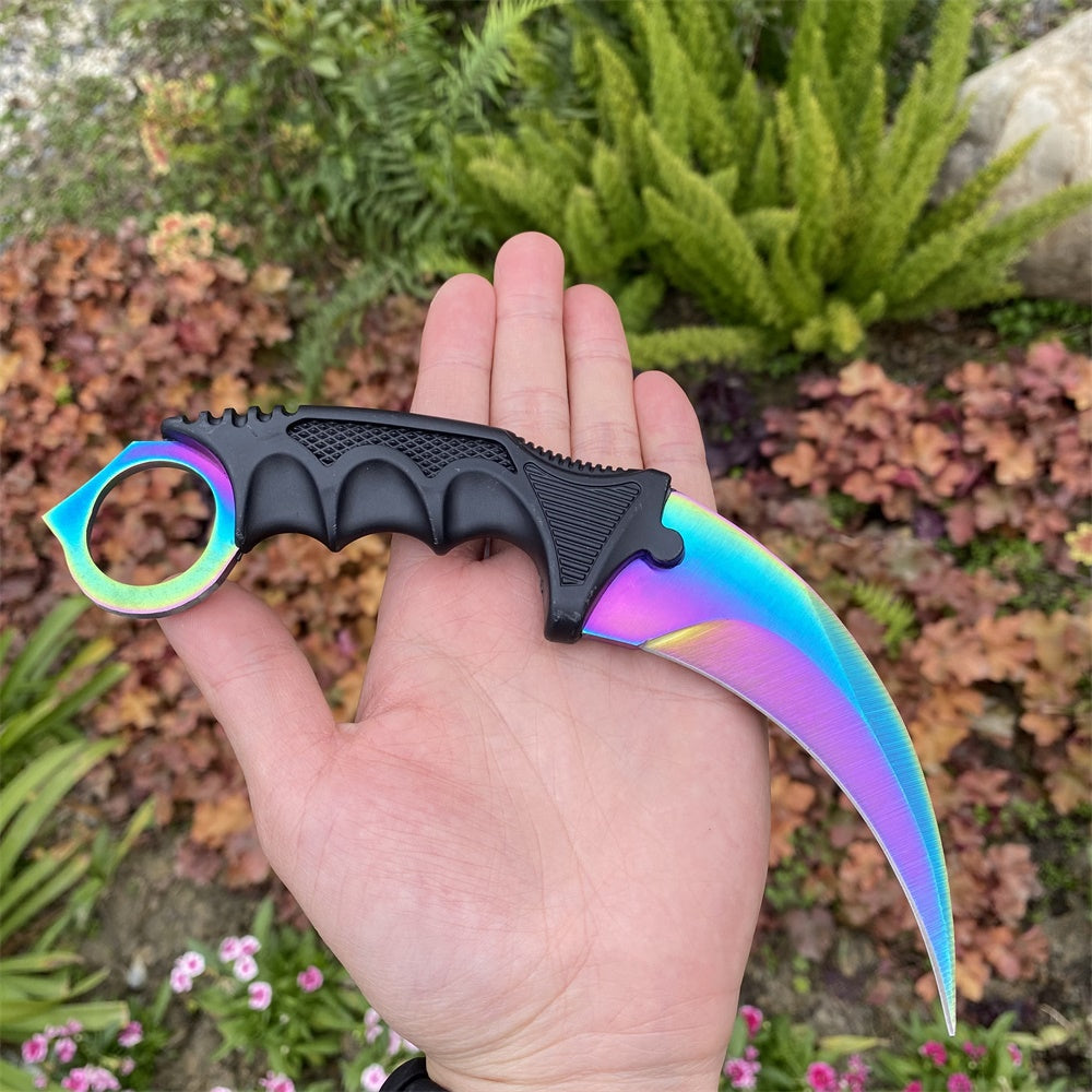 Fade Blue Skin Karambit Blunt Blade Knife 20cm/7.9'' Karambit Only - Tophatter Daily Deals