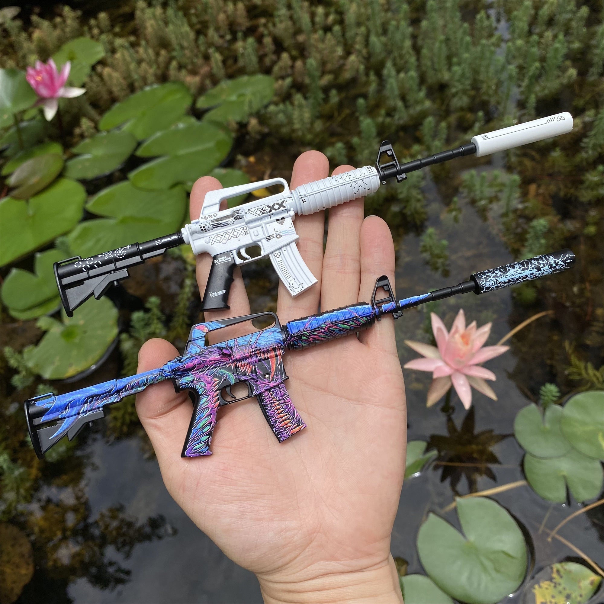 Top Rank Printstream Hyper Beast M4A1-S Gun Miniature For Collection - Tophatter Daily Deals