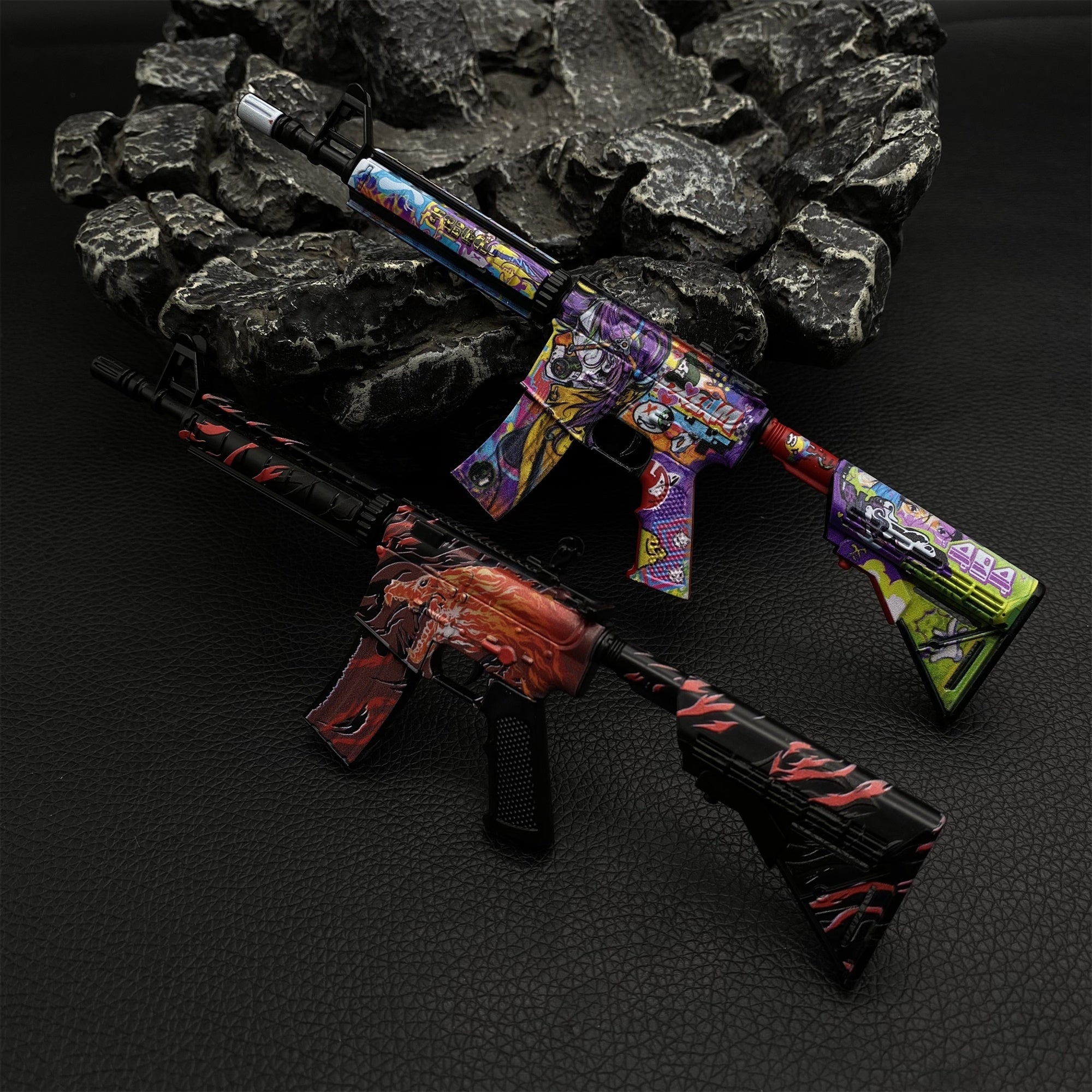 Most Popular Howl In Living Color Skin M4A4 Gun Miniature For Display - Tophatter Daily Deals