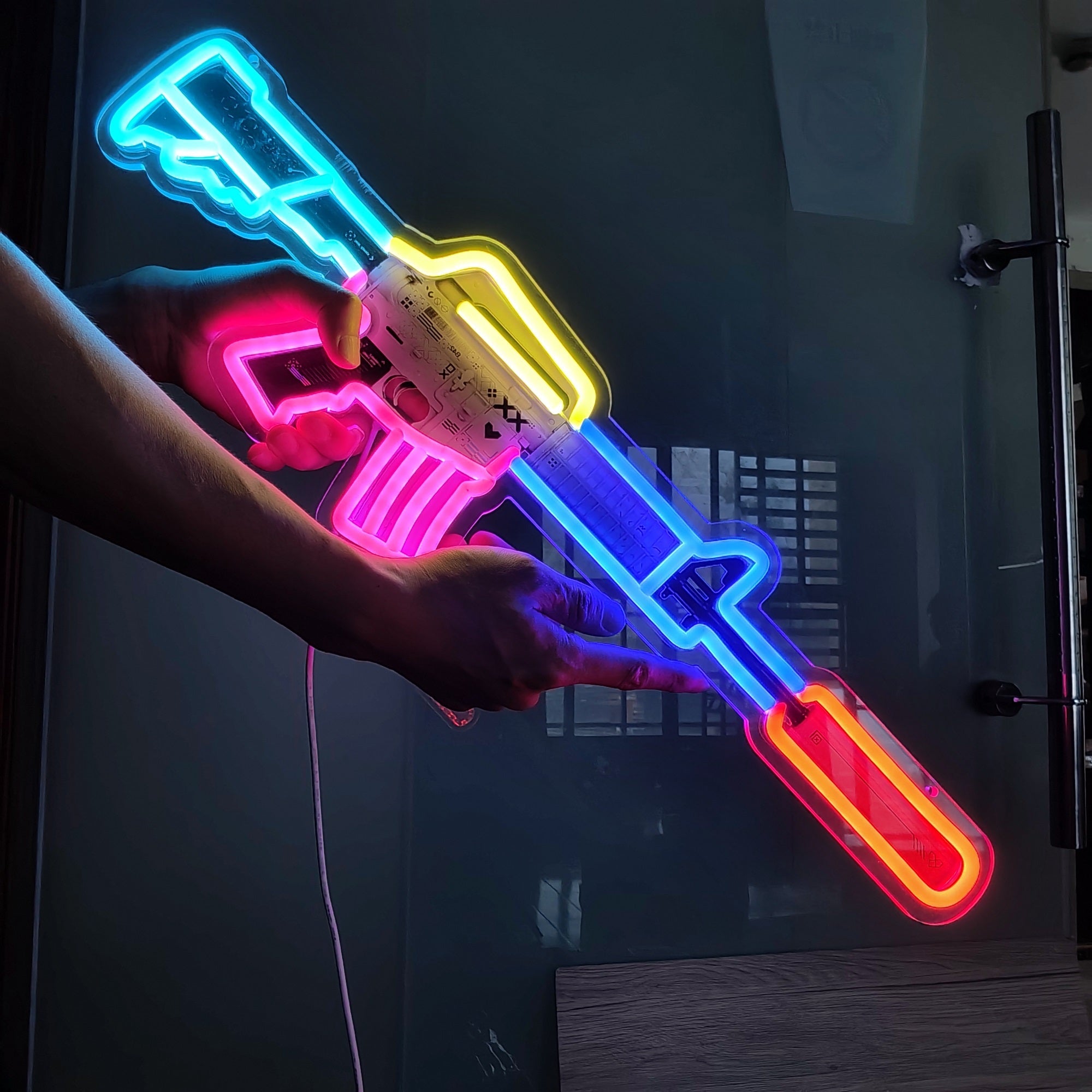 Customized CSGO Rare Skin M4A1-S Neon Light Wall Decor - Tophatter Daily Deals
