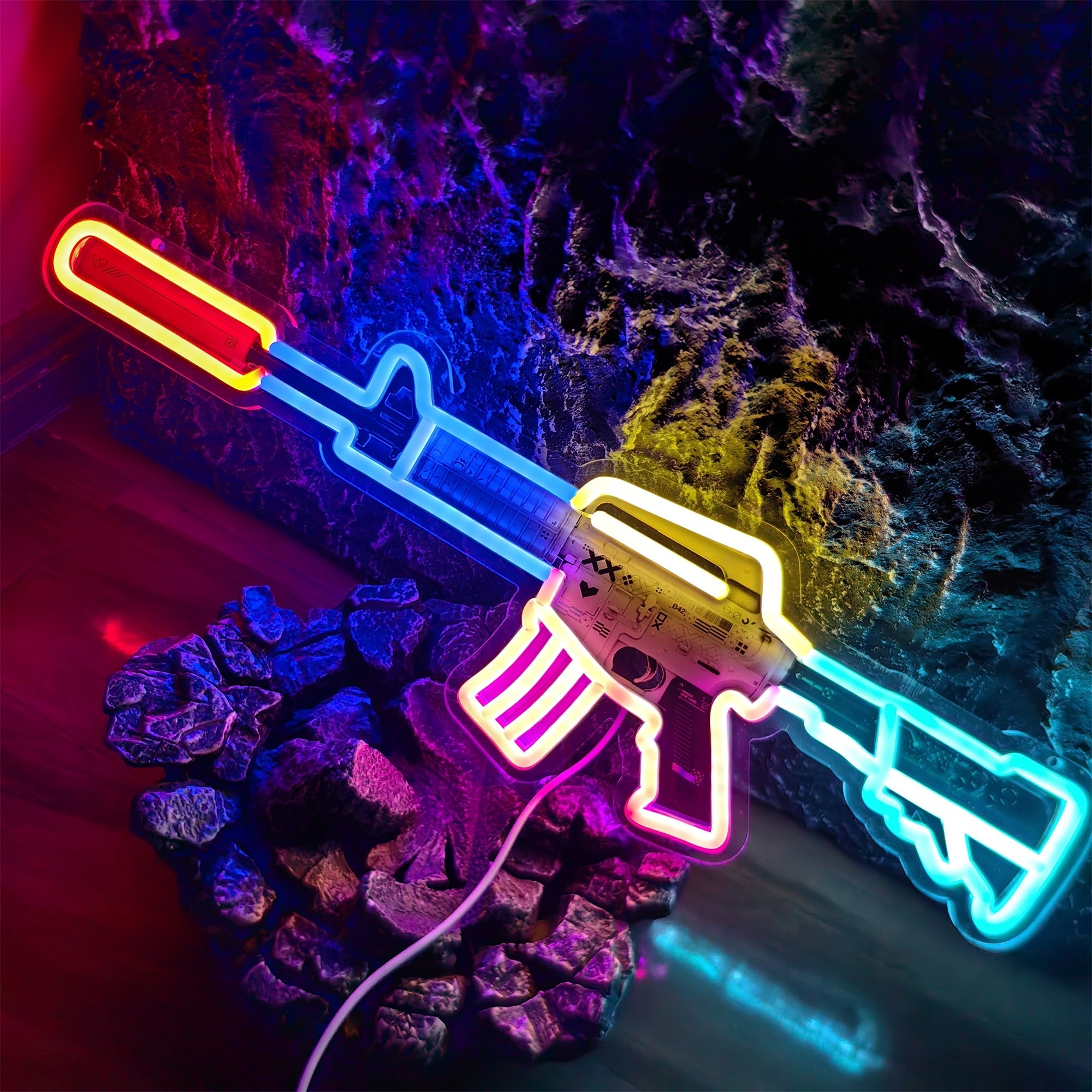 Customized CSGO Rare Skin M4A1-S Neon Light Wall Decor - Tophatter Daily Deals