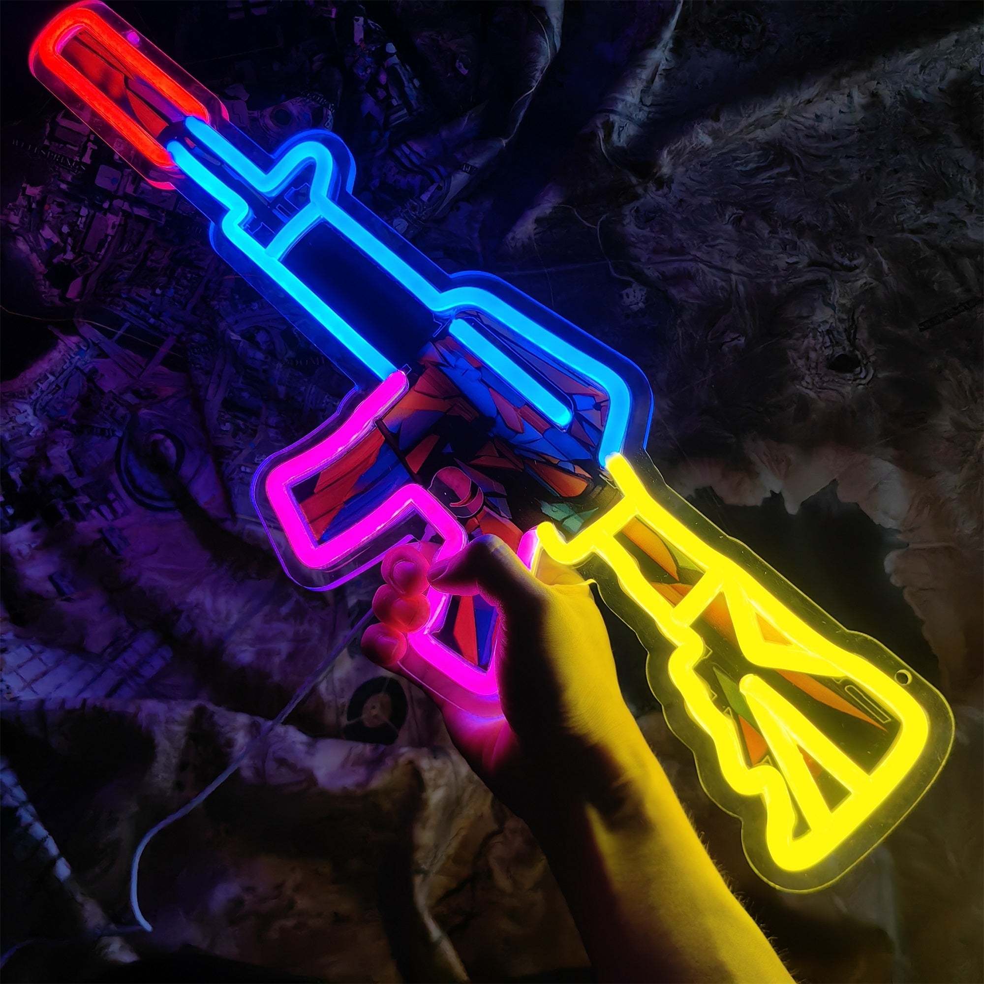 Customized CSGO Rare Skin M4A1-S Neon Light Wall Decor - Tophatter Daily Deals