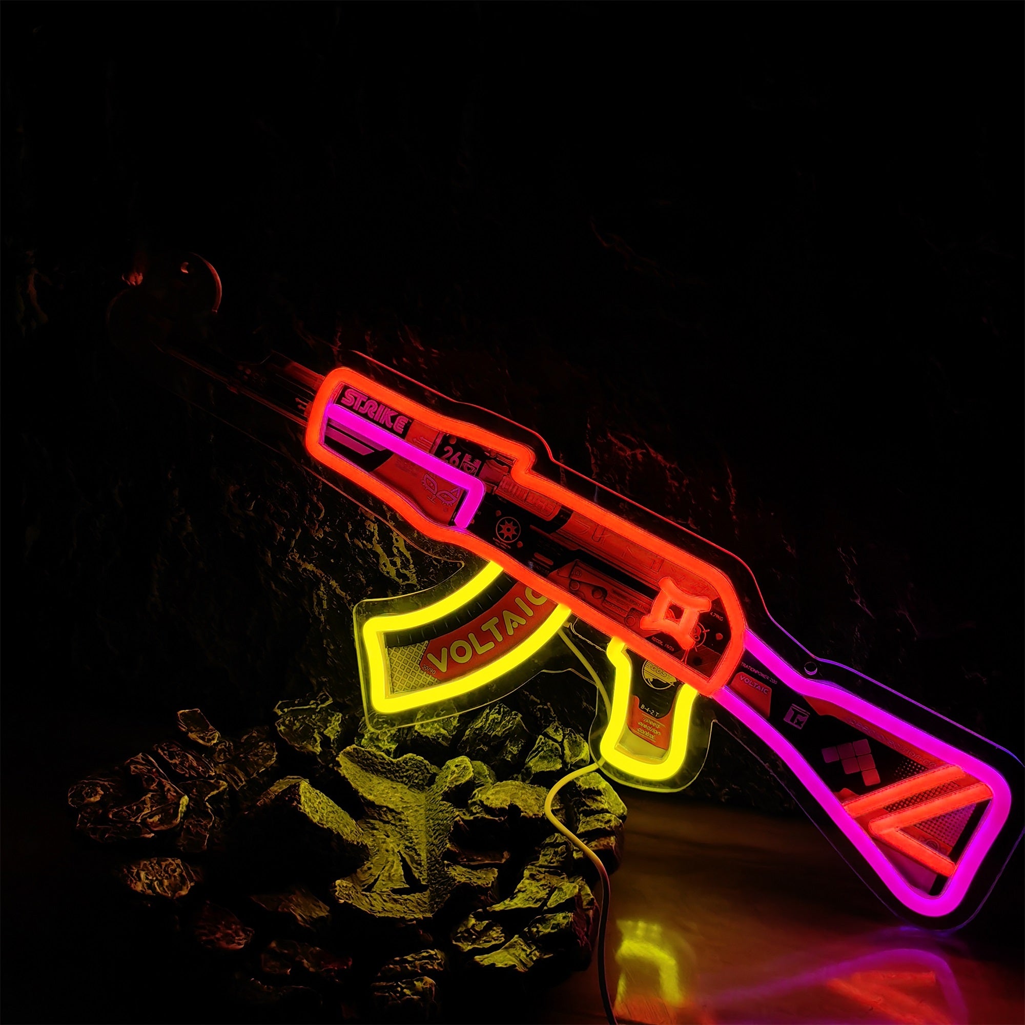 Customized AK47 Rare Skin Neon Light Game Room Decor - Tophatter Daily Deals