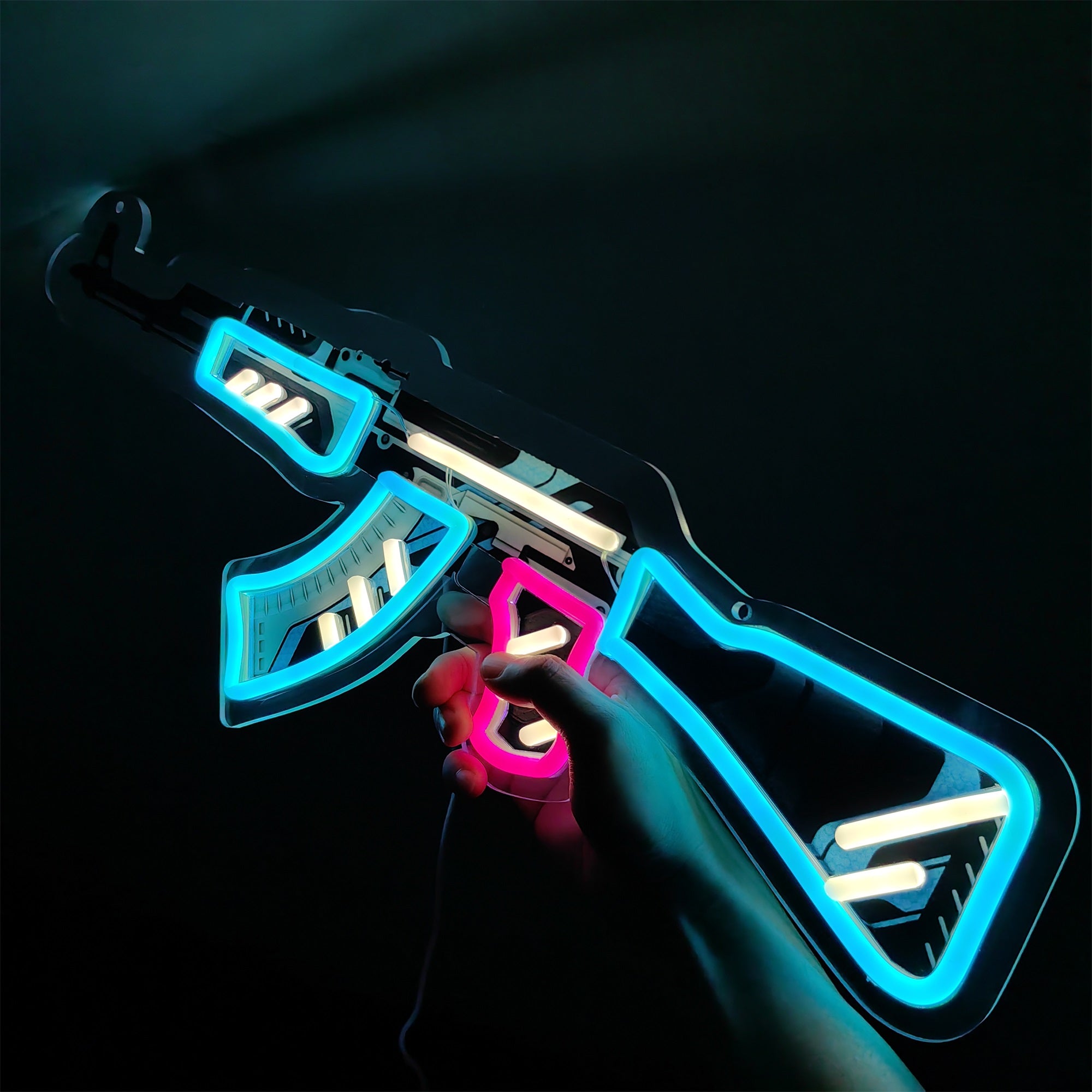 Customized AK47 Rare Skin Neon Light Game Room Decor - Tophatter Daily Deals